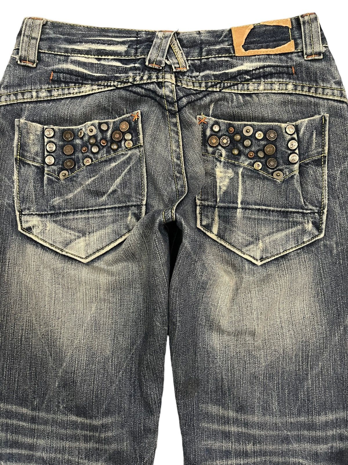14th Addiction Vintage Japanese Brand Blue Thunder Wash Style Bootcut Jeans Size US 29 - 4 Thumbnail