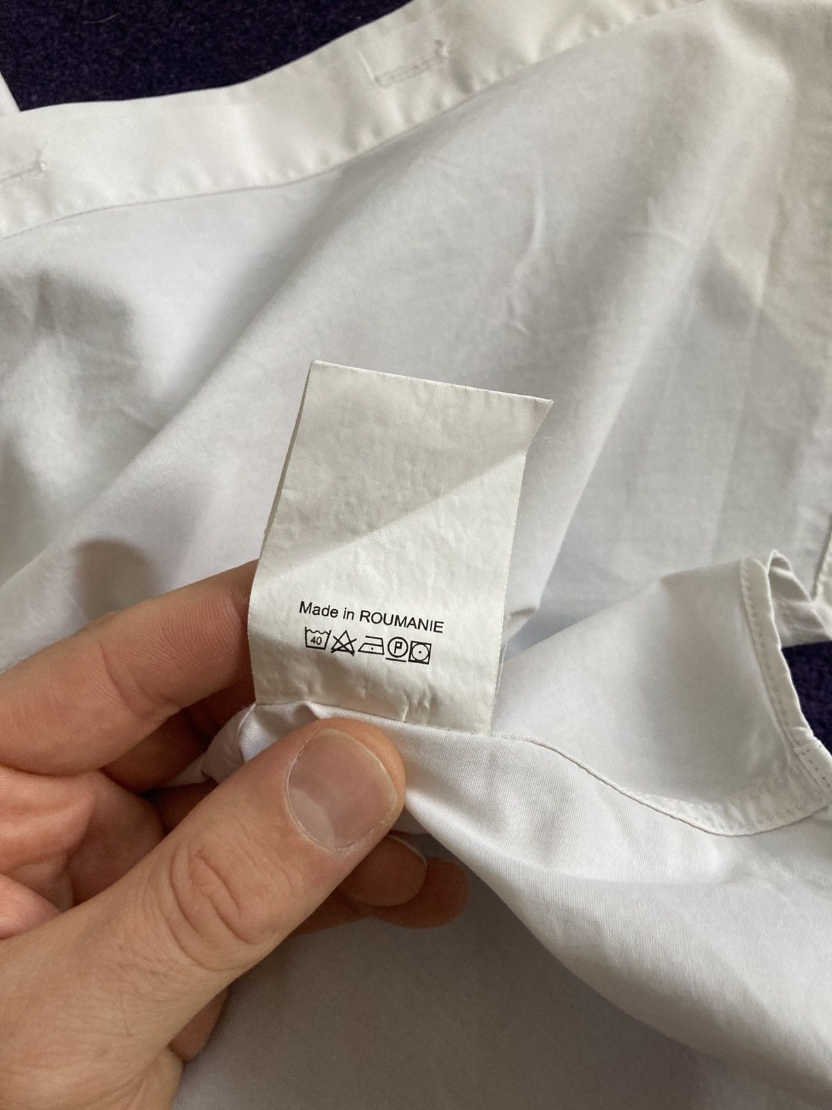 Kris Van Assche Kris Van Assche White Poplin Shirt Size US M / EU 48-50 / 2 - 10 Thumbnail