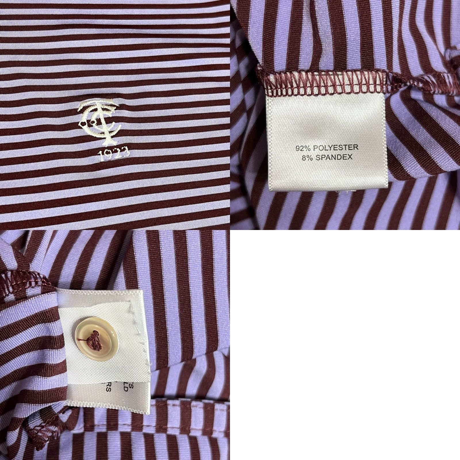 Peter Millar Peter Millar Summer Comfort Polo Timuquana Country Club TCC 1923 XL Purple Multicolor Striped Polo Shirt Men Size US XL / EU 56 / 4 - 8 Thumbnail
