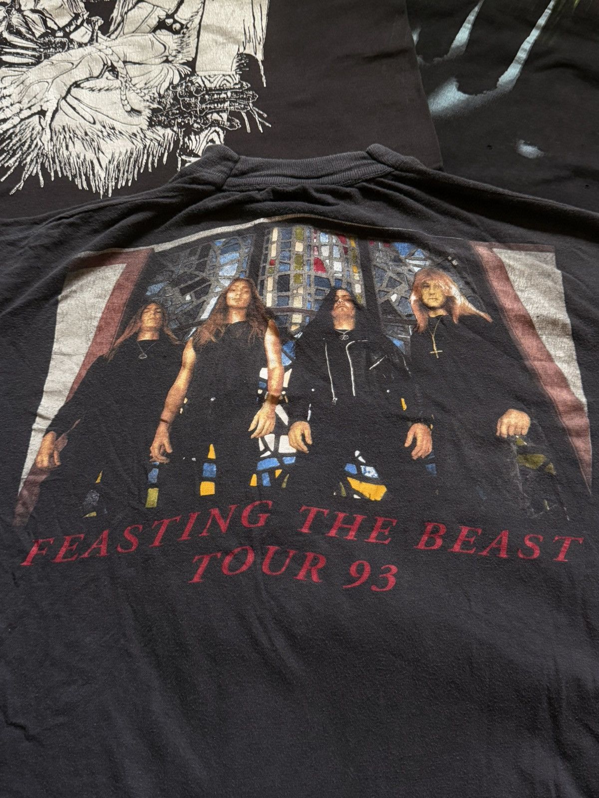 Band Tees Vintage Deicide Amon Feasting LS Deathmetal Shirt 1993 Size US XL / EU 56 / 4 - 10 Thumbnail