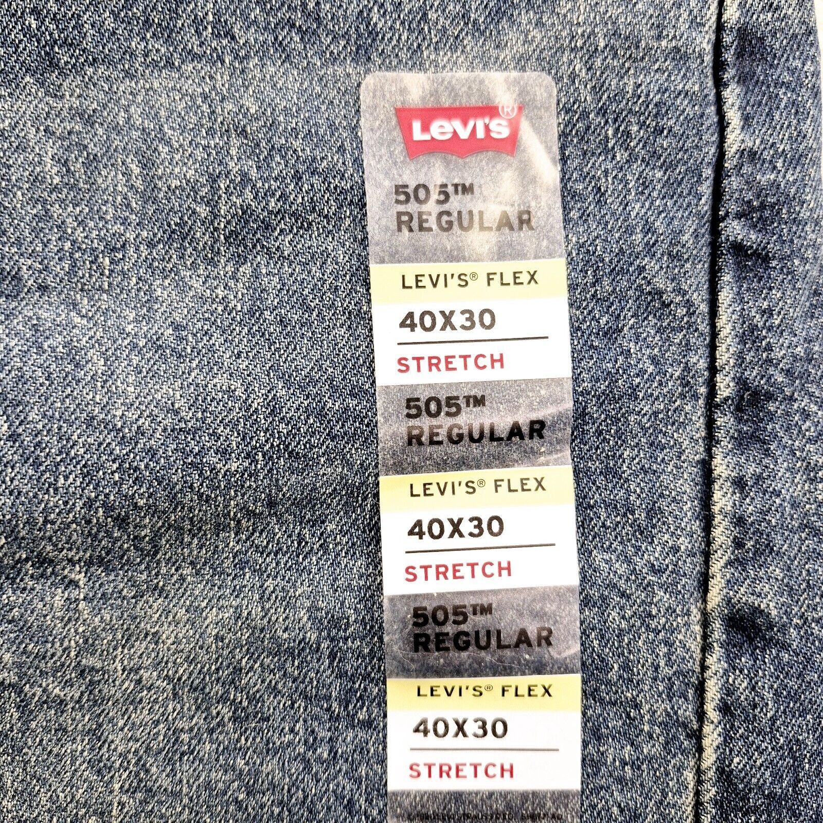 Levi's NEW Levis 505 Men's Dark Blue Stretch Fit Denim Jeans40x30 Size US 40 / EU 56 - 10 Thumbnail