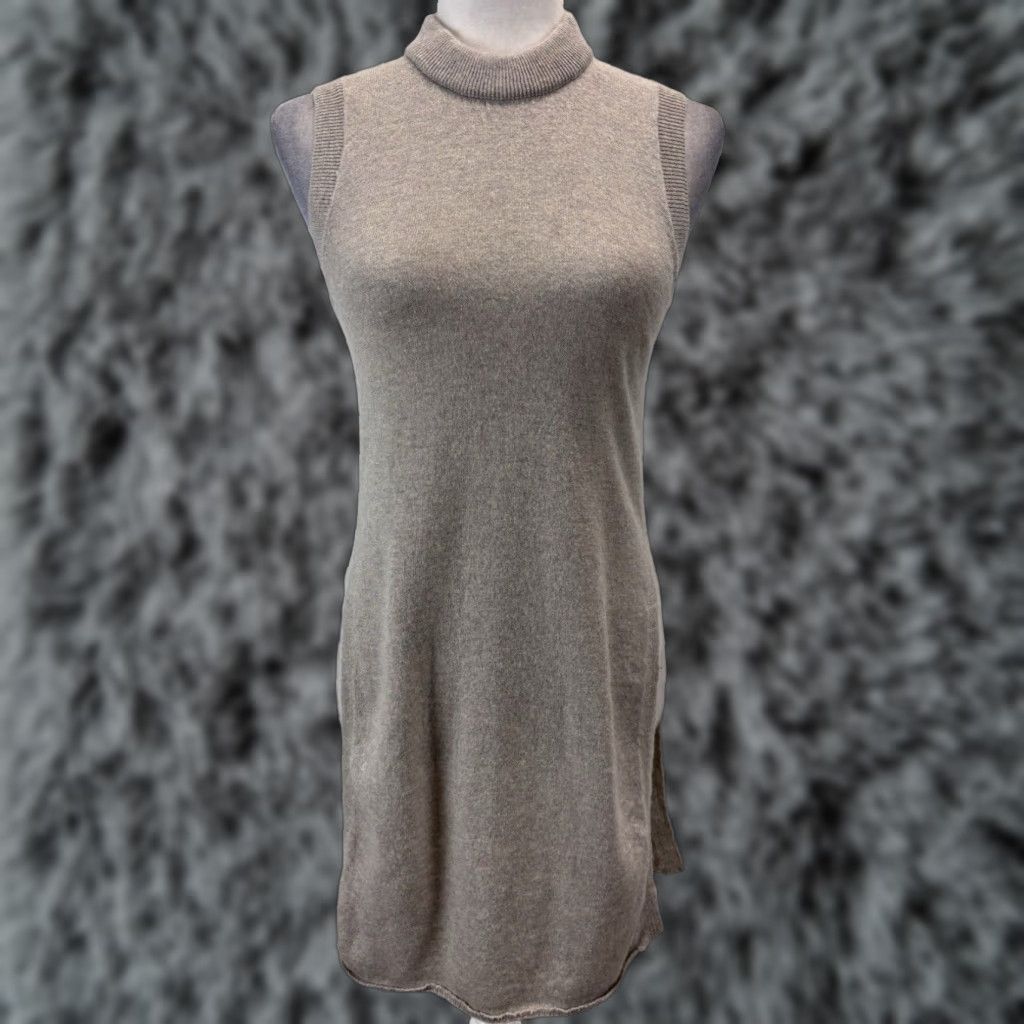 Vintage Wilfred Aritzia Women's Palmier Tunic Sweater XS Beige Wool Cashmere Size XS / US 0-2 / IT 36-38 - 1 Thumbnail