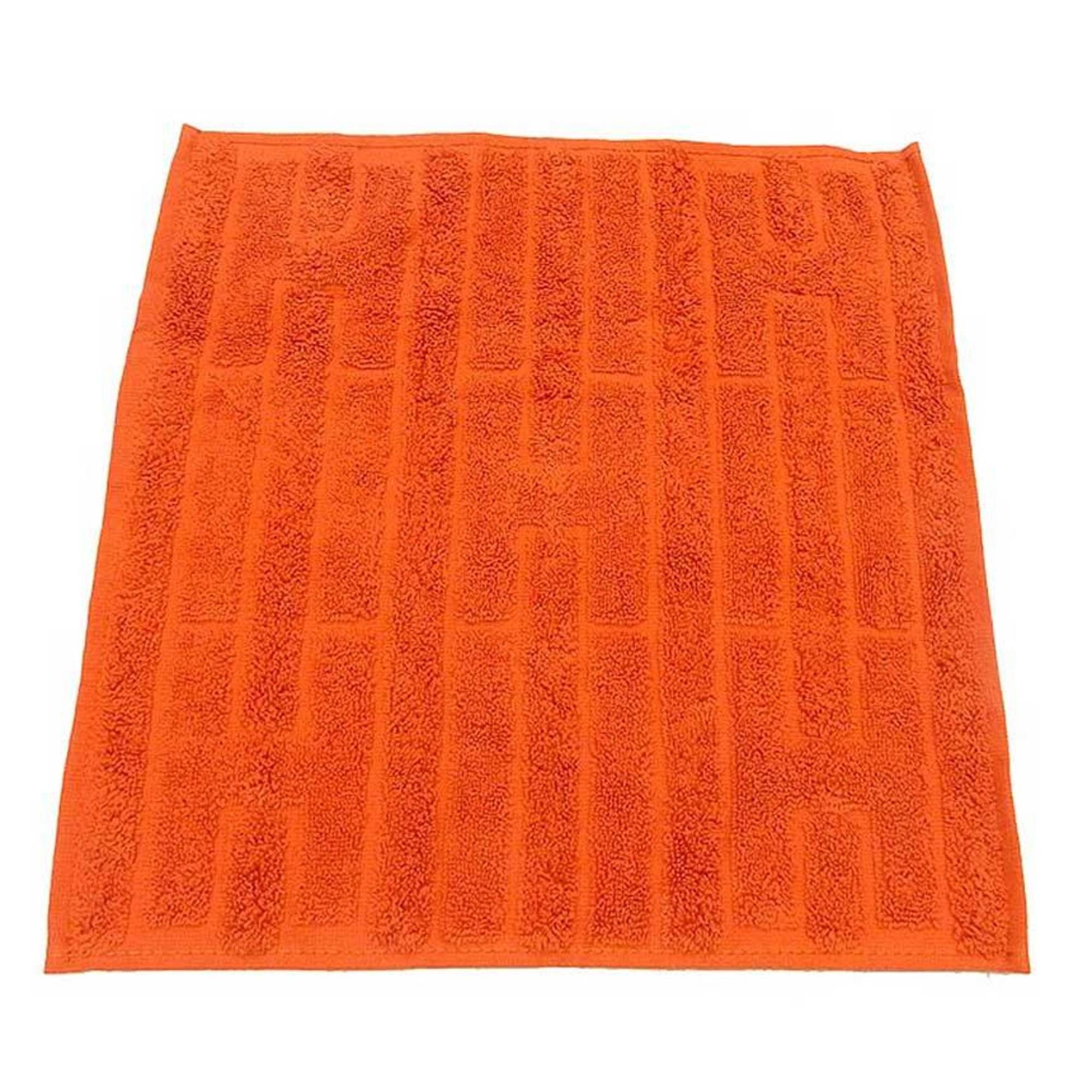 Hermes HERMES LABYRINTHE Hand Towel, CARRE 32x32cm, 101299M-06, 100% Cotton, Orange, H, Unisex, Men's, Women's, aq11882 Size ONE SIZE - 1 Thumbnail