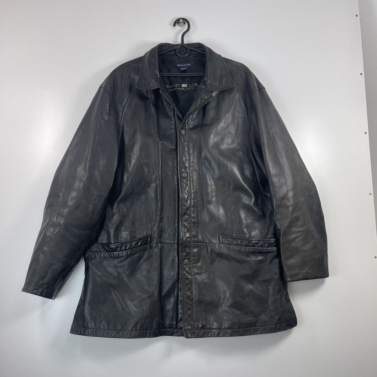Gant Gant USA Leather Coat jacket 100% leather L Size US L / EU 52-54 / 3 - 1 Thumbnail