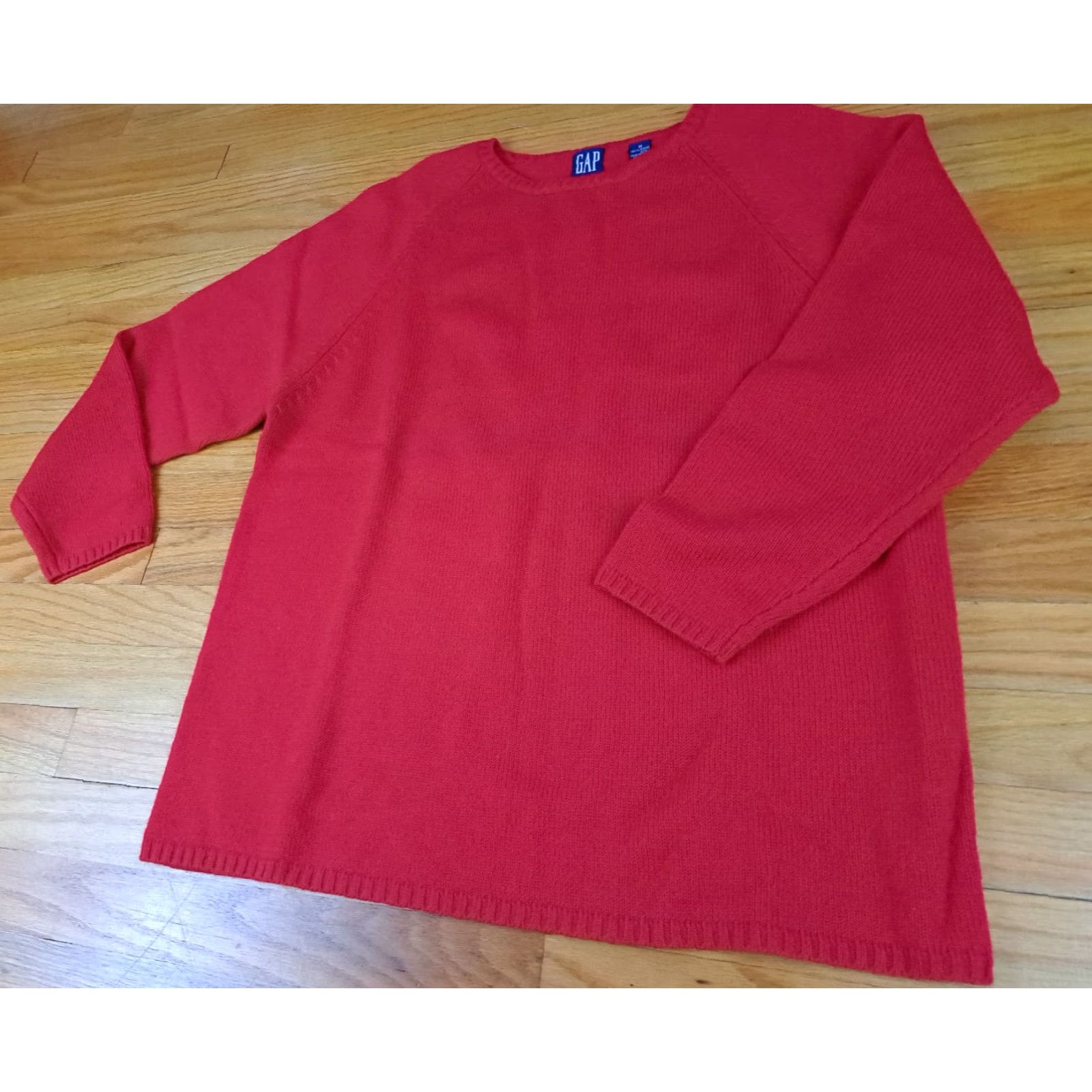 Gap VINTAGE Gap Sweater Women Merino Wool Red Size M Pullover Size M / US 6-8 / IT 42-44 - 4 Thumbnail