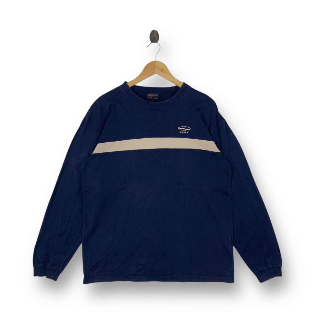 Vans Vintage 90s Vans "Since 66" Long Sleeve Stripe Tee Size US L / EU 52-54 / 3 - 1 Thumbnail