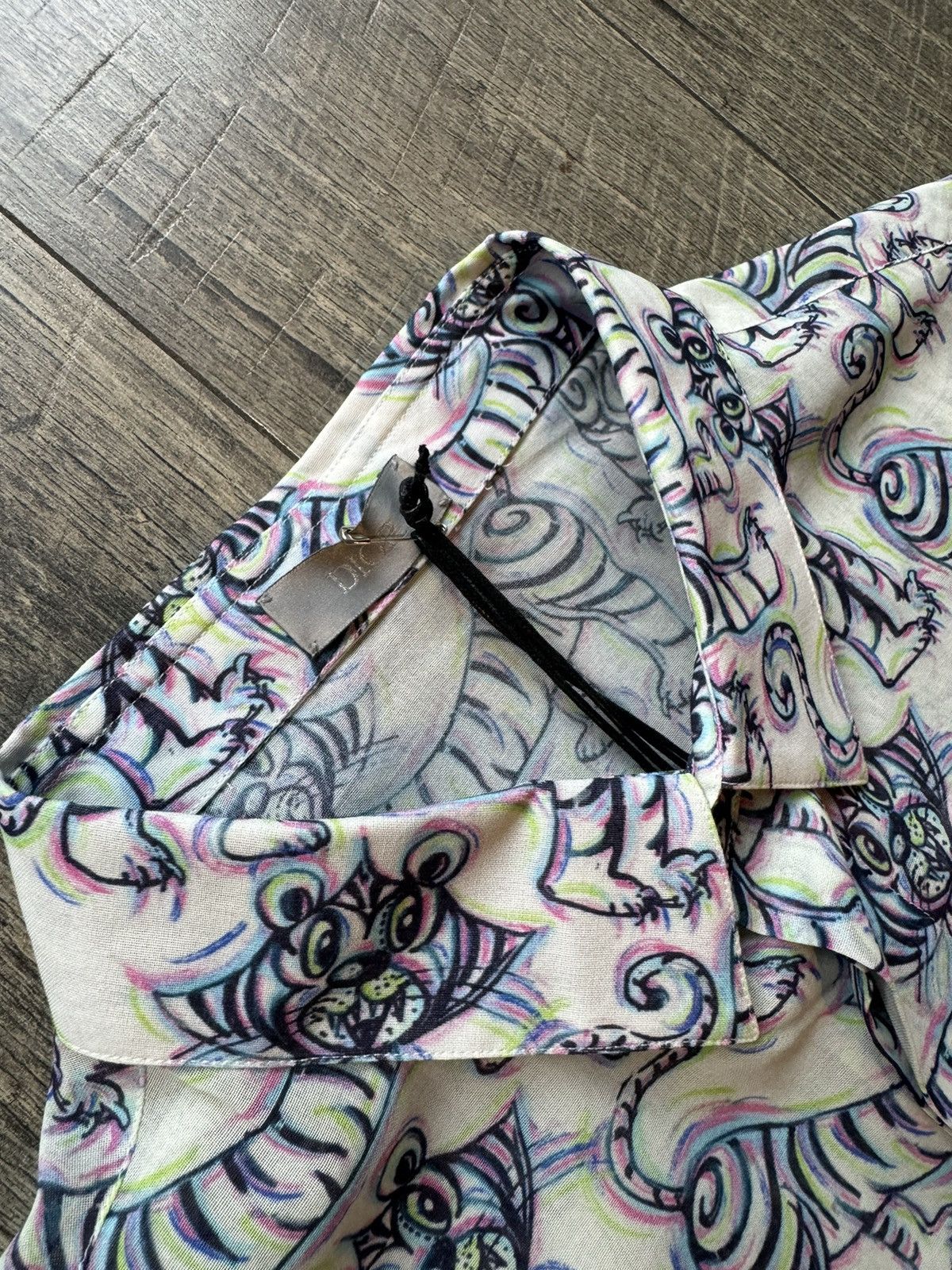 Dior Dior Kenny Scharf SS21 Psychedelic Tiger Print Button Up NWT Size US M / EU 48-50 / 2 - 5 Thumbnail