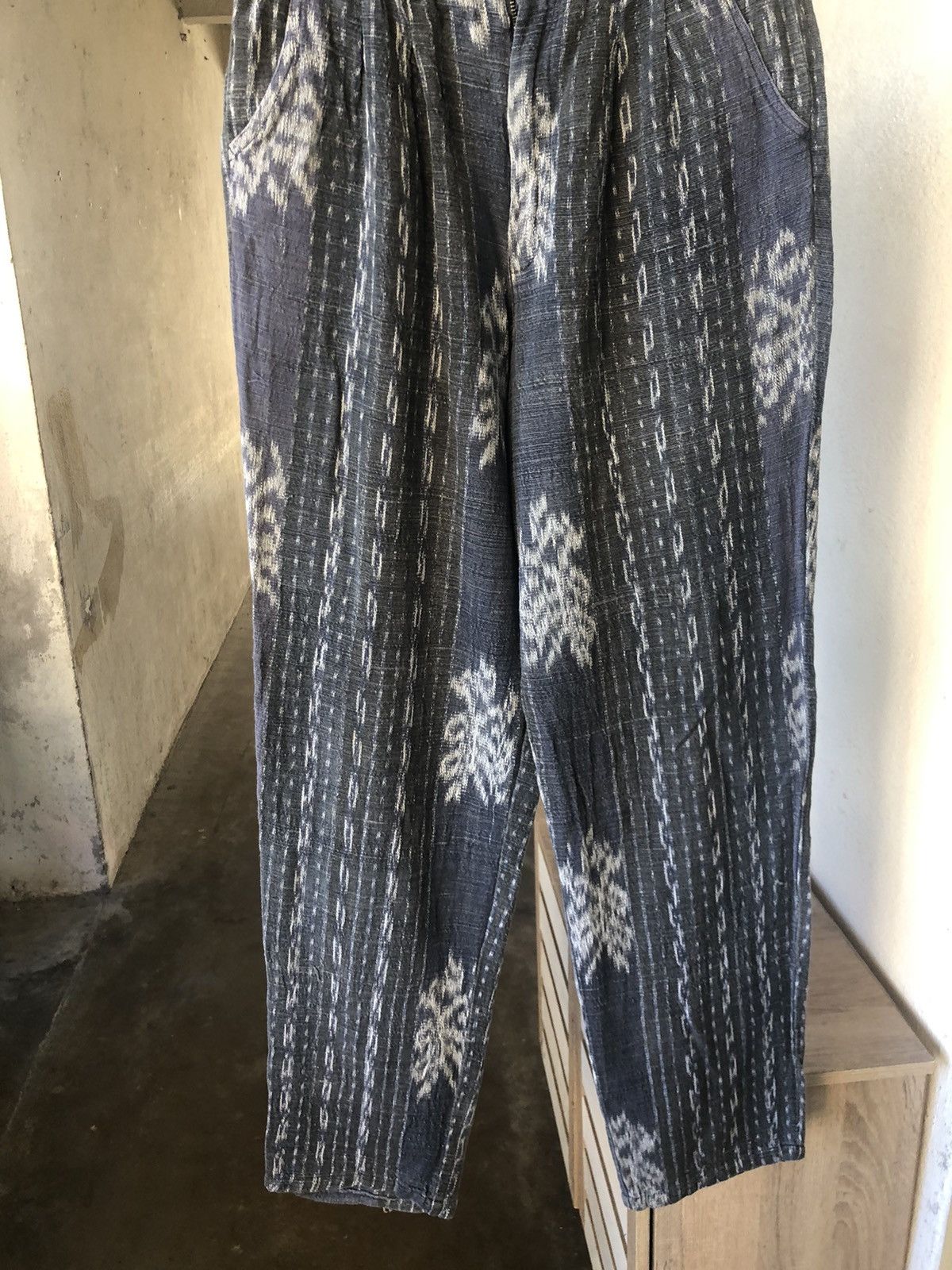 Vintage Vintage Milieu Au Pli Knit Gaudy Pants Like Kapital Size US 32 / EU 48 - 4 Thumbnail