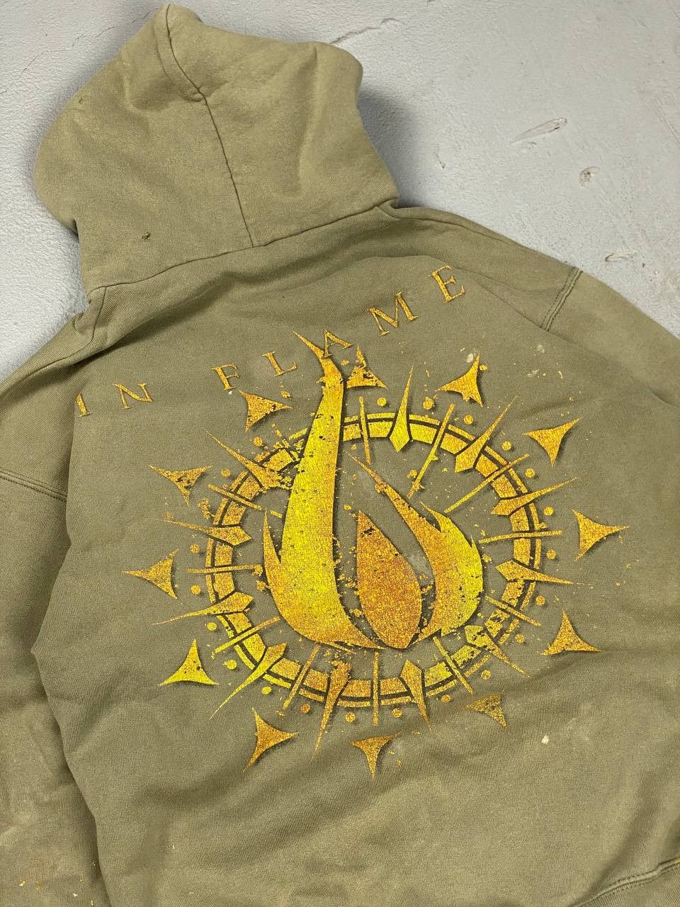 Band Tees Vintage hoodie In Flames band rock Distressed merch Size US L / EU 52-54 / 3 - 10 Thumbnail