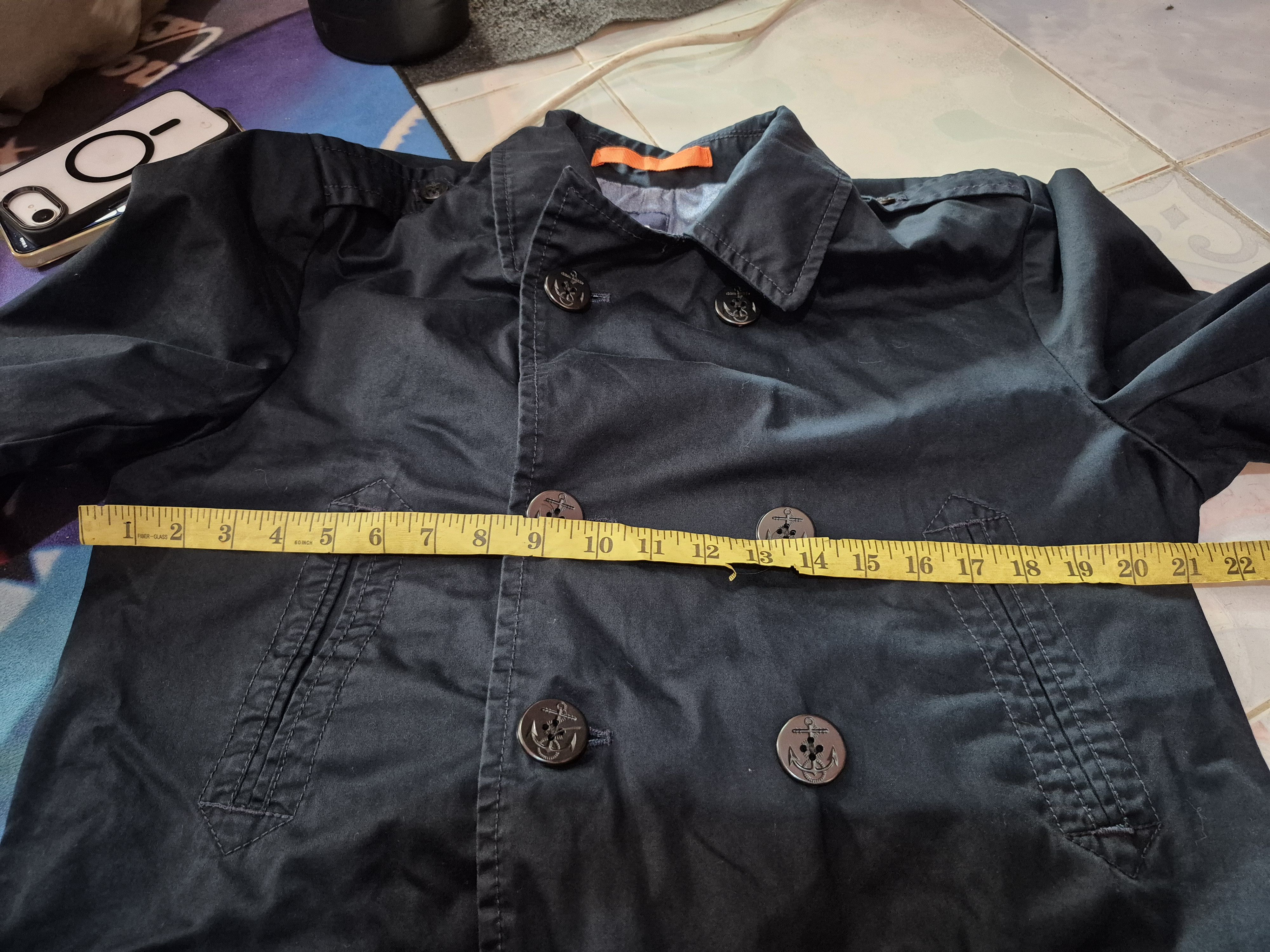 Gap 🔥 GAP True Navy Spring Waxed Parka Jacket Size US L / EU 52-54 / 3 - 12 Thumbnail