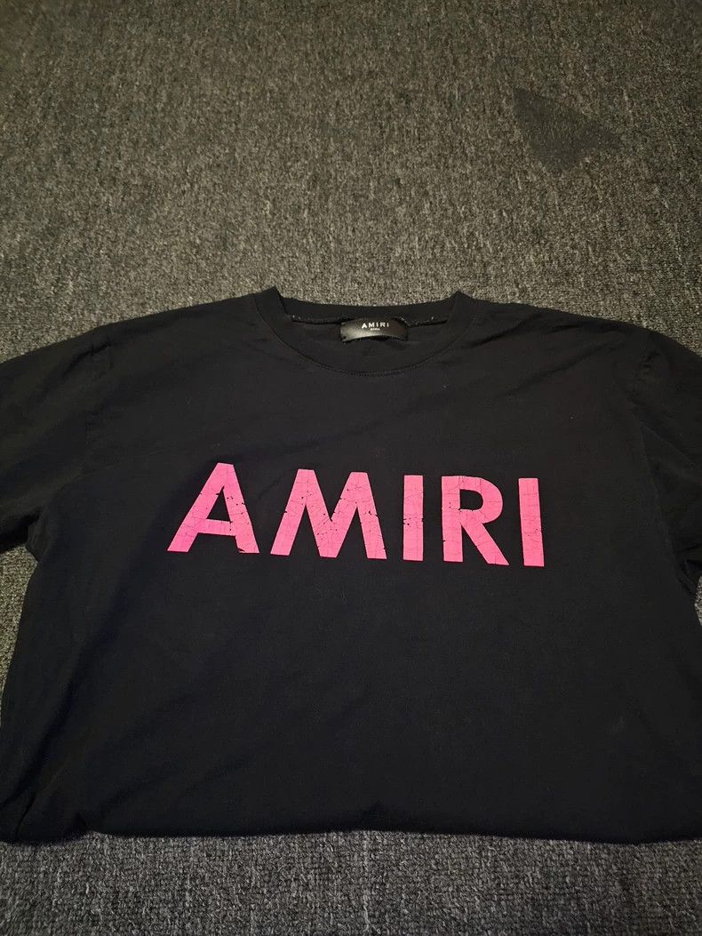 Amiri Amiri Cracked powder logo Short Sleeve Size US S / EU 44-46 / 1 - 2 Thumbnail