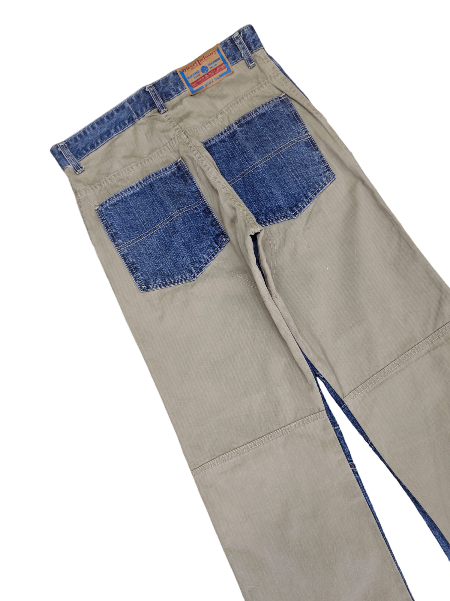 Diesel Vintage Y2k Diesel Two Tone Denim Loose Pants Wide Leg Size US 32 / EU 48 - 6 Thumbnail