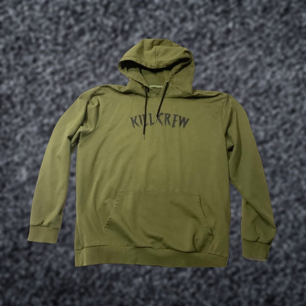 Logo 7 Kill Crew Hoodie Mens 2XL Green Logo Graphic Pullover Sweatshirt Tagless Casual Size US XXL / EU 58 / 5 - 1 Thumbnail