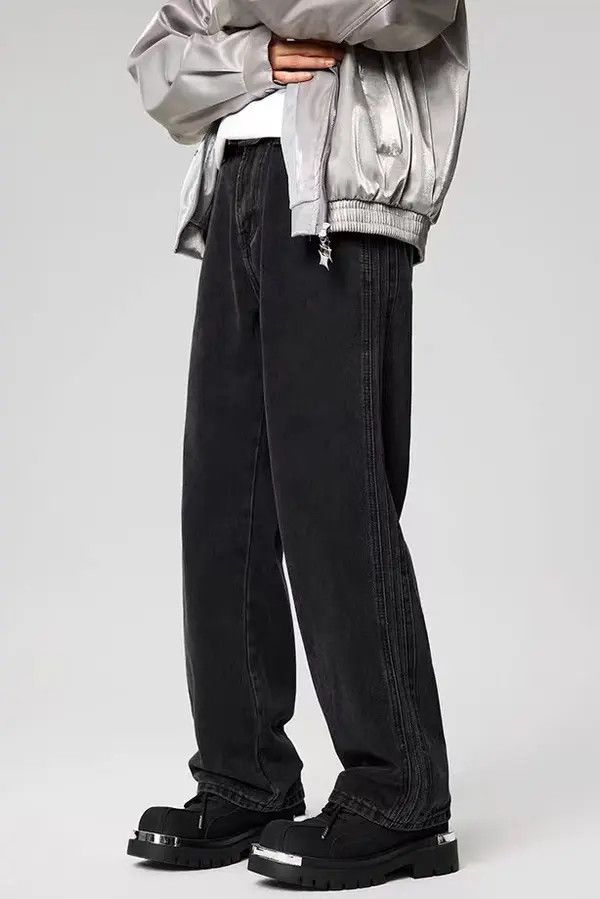 Japanese Brand Kurosawa x Asa Vintage Street Loose Casual Black Jeans Size US 30 / EU 46 - 4 Thumbnail
