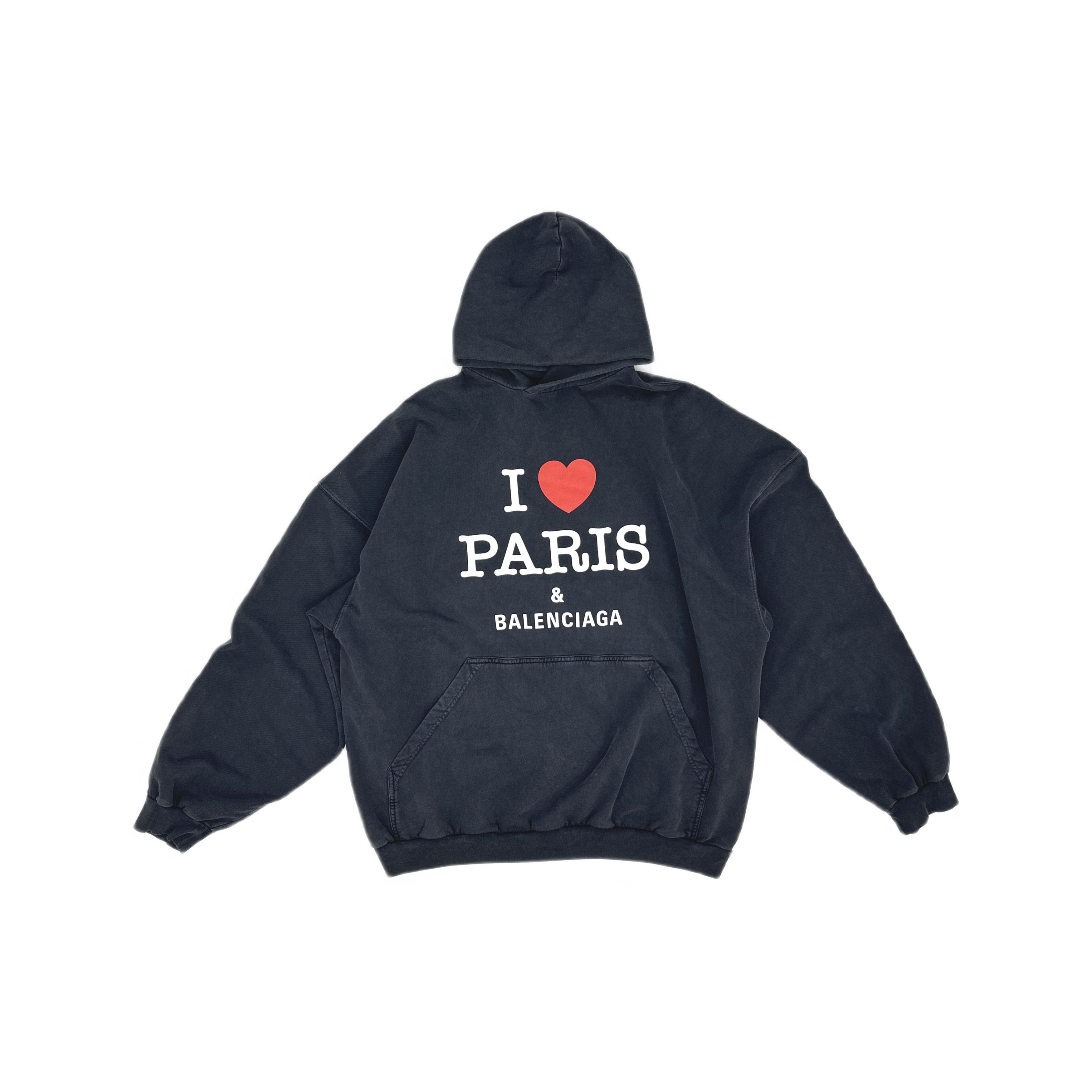 Balenciaga Balenciaga Black Paris Liberty Hoodie | Grailed