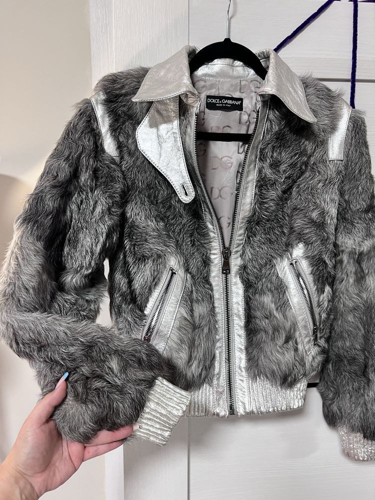 Dolce & Gabbana Dolce Gabbana Fur Goatskin Leather jacket Size XS / US 0-2 / IT 36-38 - 2 Thumbnail