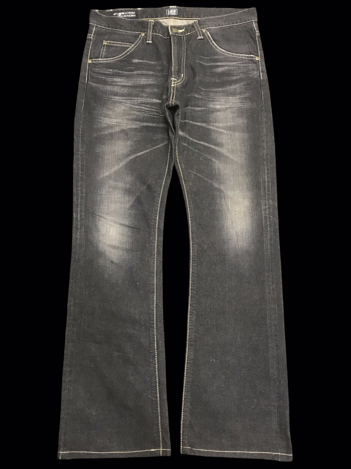 Japanese Brand sick johnny wolf wax stone washed jeans skinny