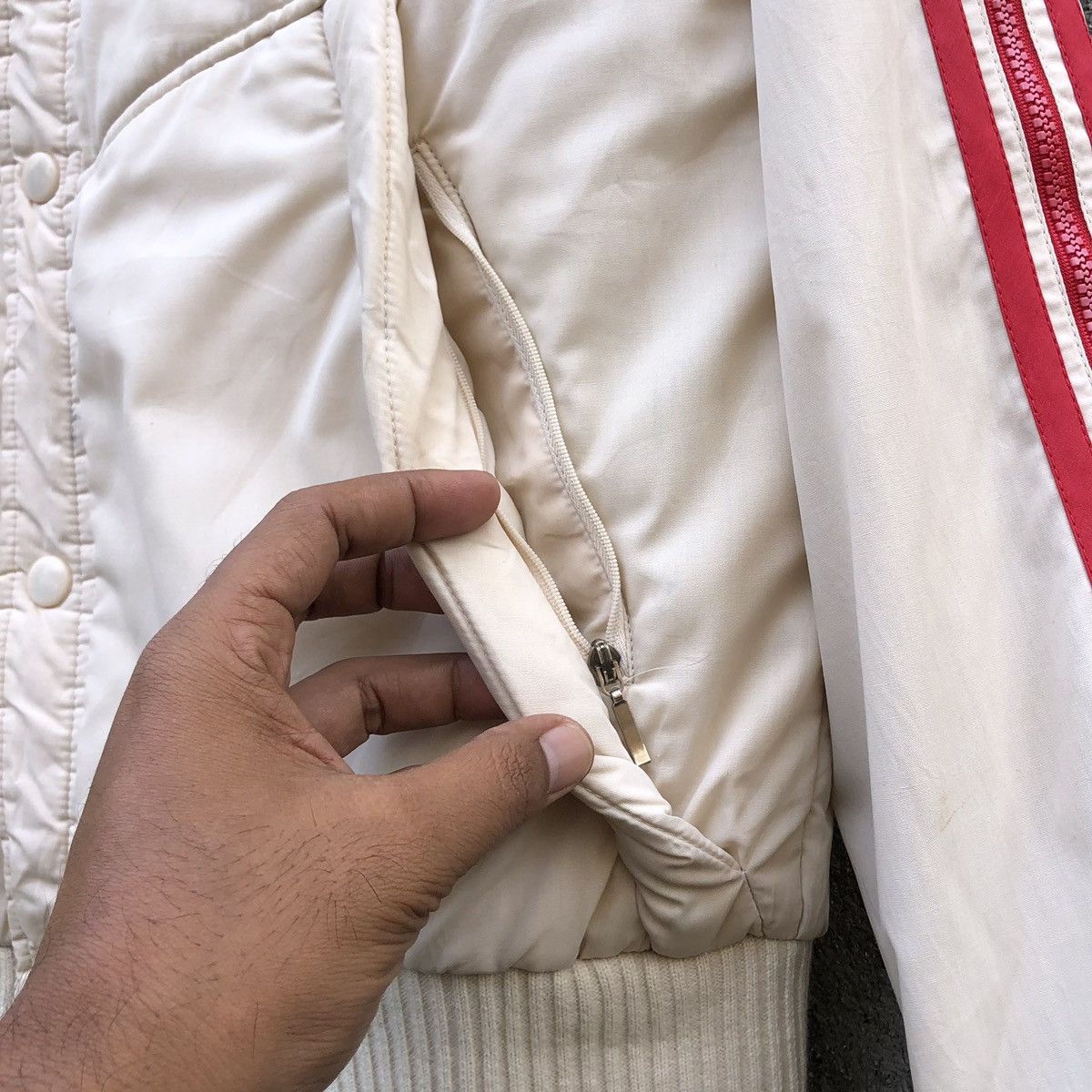Adidas VTG 80s Adidas Descente Trefoil PufferJacket Pull in Sleeves Size US M / EU 48-50 / 2 - 10 Thumbnail
