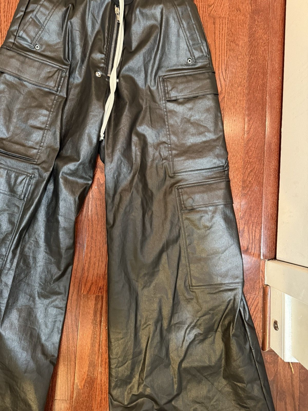 Rick Owens Rick Owen Belas Cargos Waxed Black Size US 36 / EU 52 - 4 Thumbnail