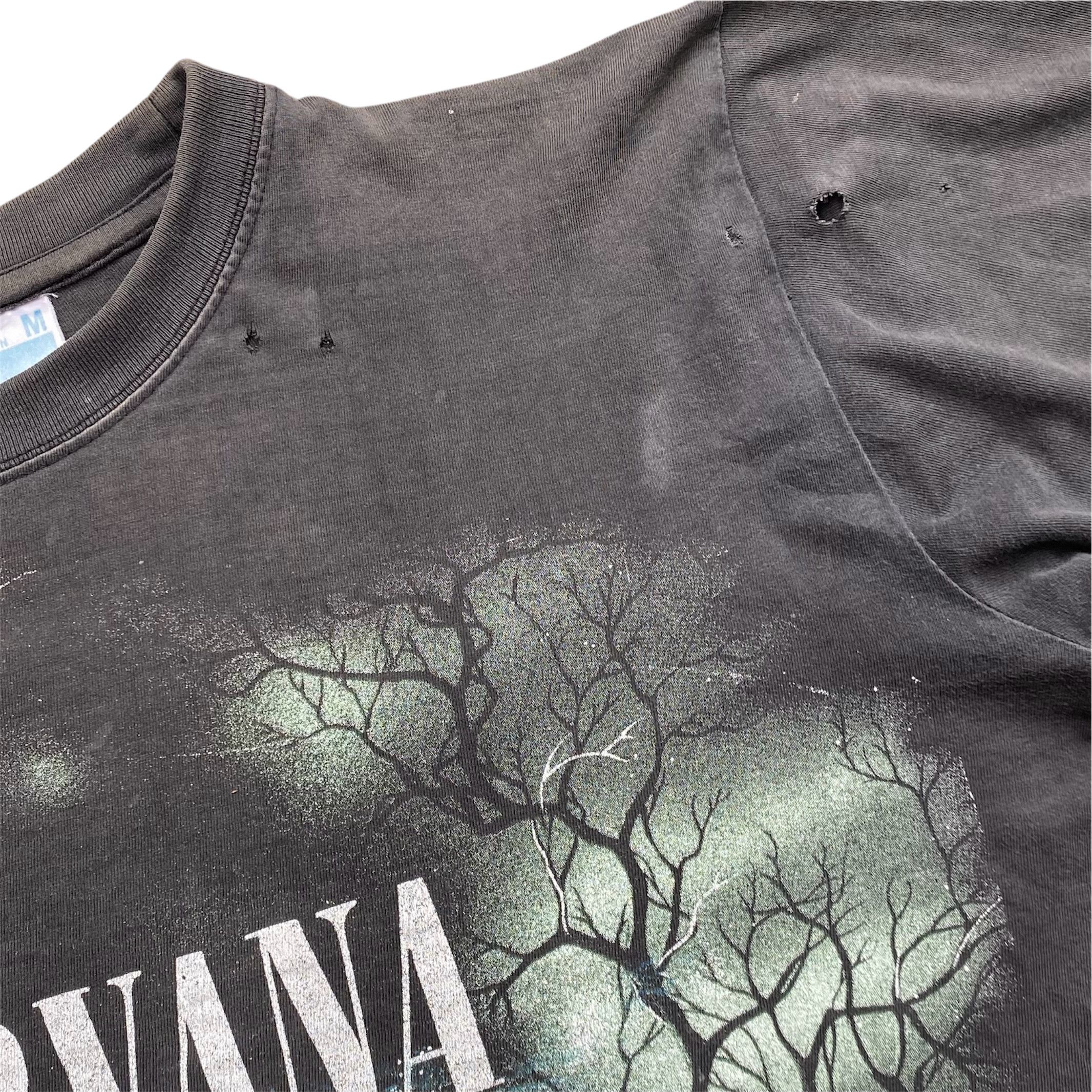 Nirvana Vintage 90s Nirvana Nevermind Thrashed Distressed Rock Tee Size US M / EU 48-50 / 2 - 5 Thumbnail