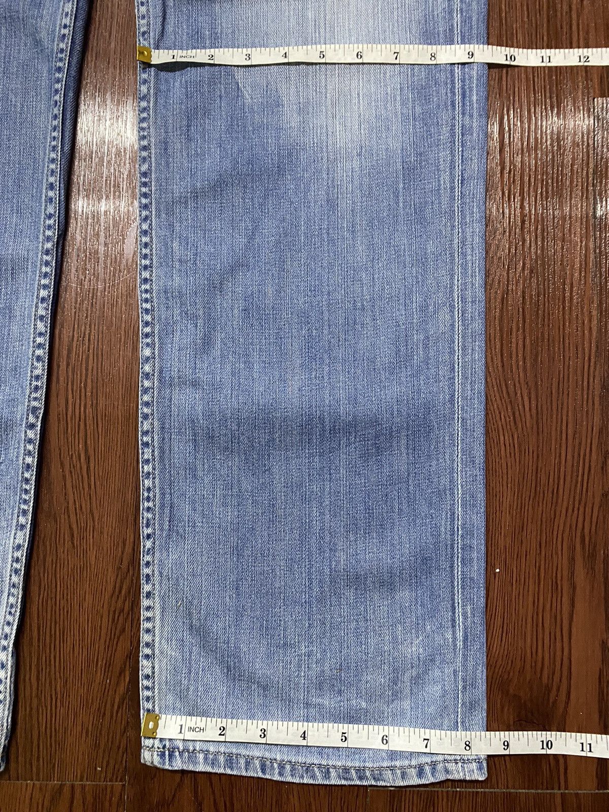 Japanese Brand Vintage Japanese Brands Blue Faded Wash Loose Jeans Size US 34 / EU 50 - 14 Thumbnail