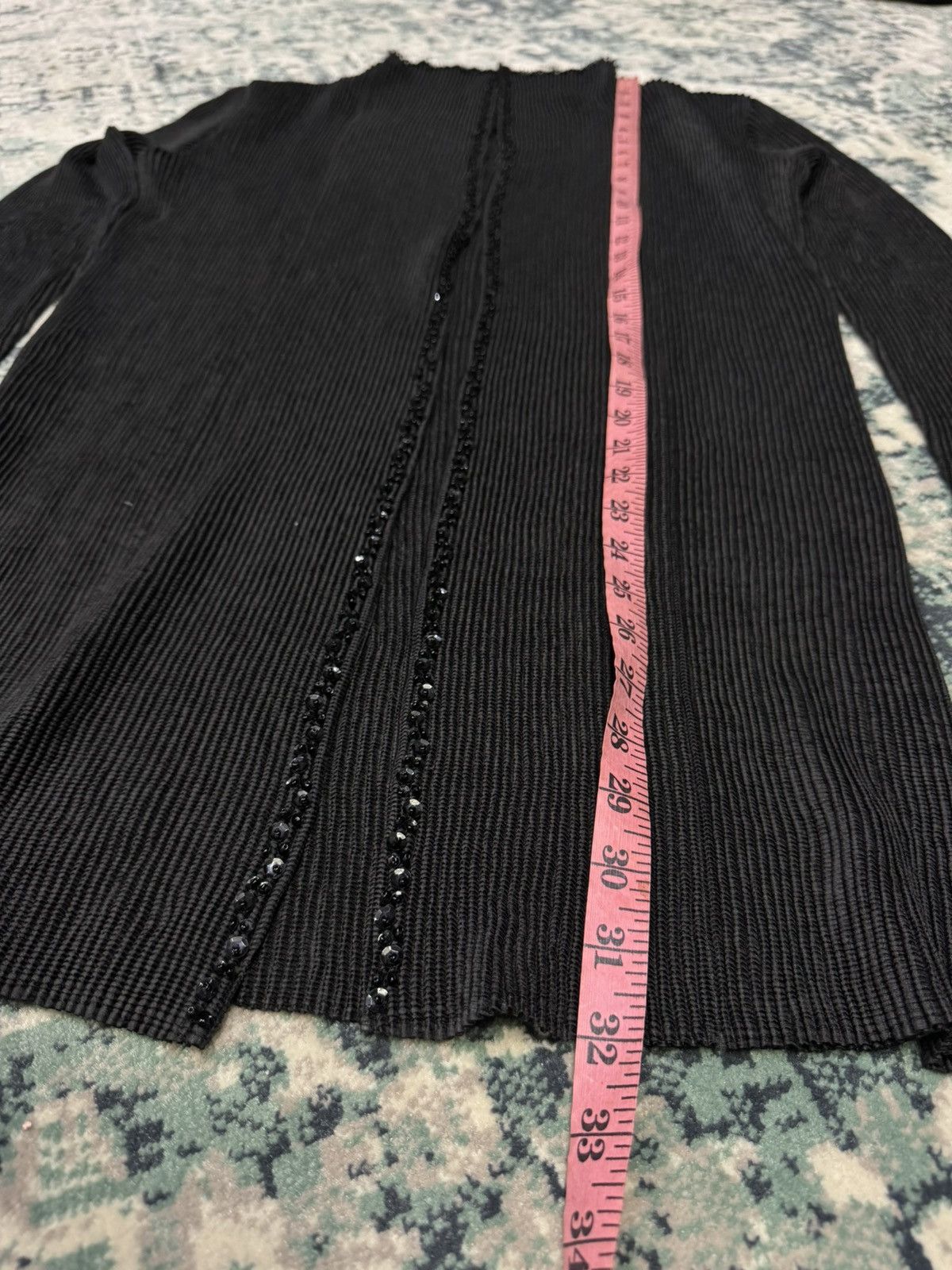 Designer × Vintage SPECCHIO PLEATS PLEATED OPEN FRONT CARDIGAN Size M / US 6-8 / IT 42-44 - 2 Thumbnail