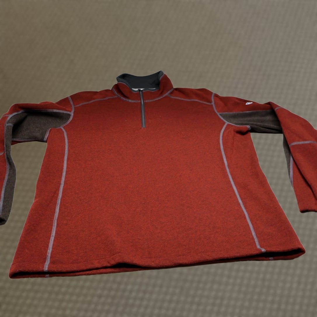 Vintage Kuhl Sweater Mens L Red Revel Zip Pullover Fleece Knit Outdoor Hiking Size US L / EU 52-54 / 3 - 1 Thumbnail