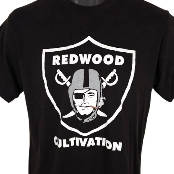 Tultex Tultex Redwood Cultivation T Shirt Mens Medium Black Cannabis Crew Neck Short Sleeve Cotton Blend Shirt Mens Black Cannabis Tree Pot Mugshot? Size US M / EU 48-50 / 2 - 2 Thumbnail