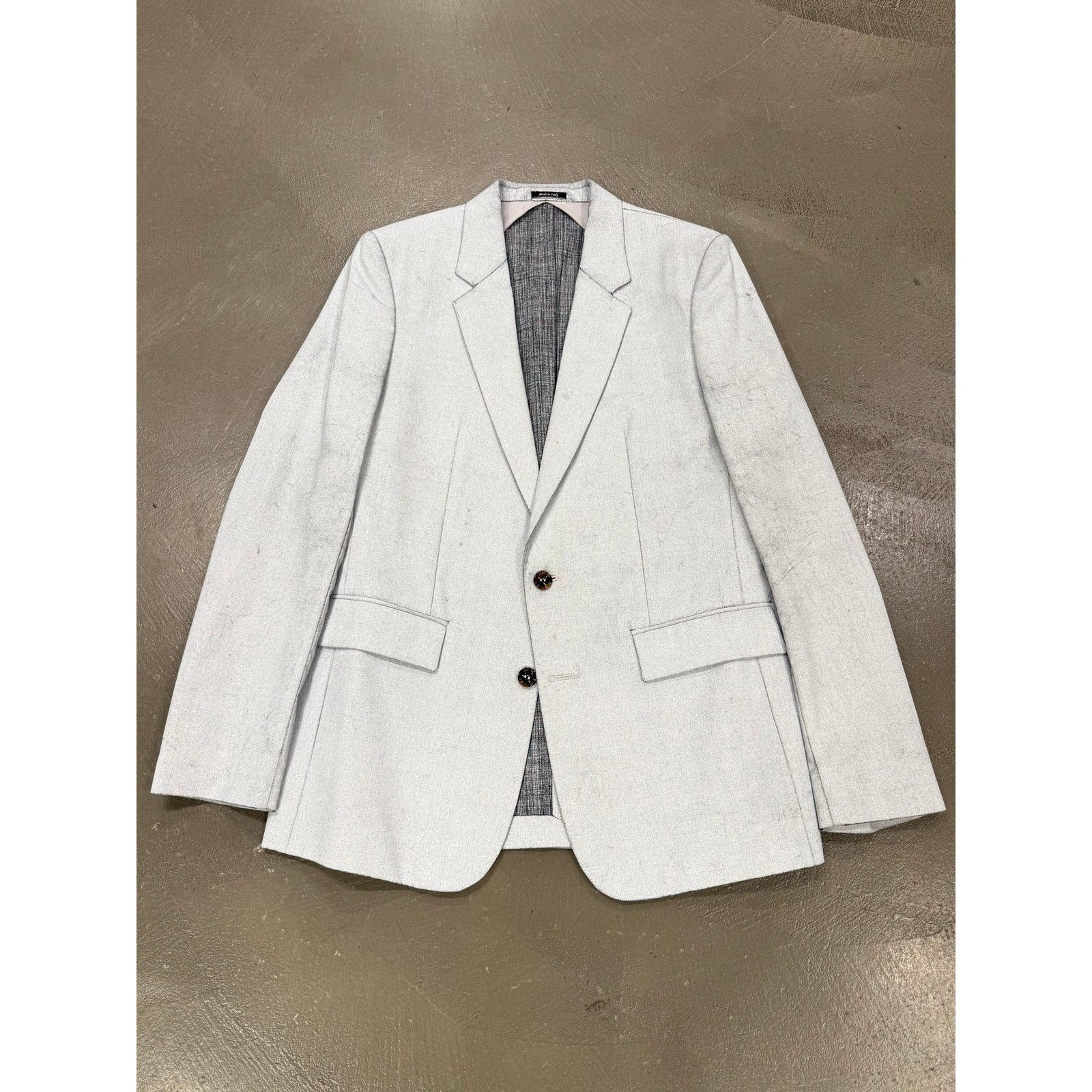 Maison Margiela 2013 Maison Margiela cracked painted tailored suit set Size XL / US 12-14 / IT 48-50 - 1 Thumbnail