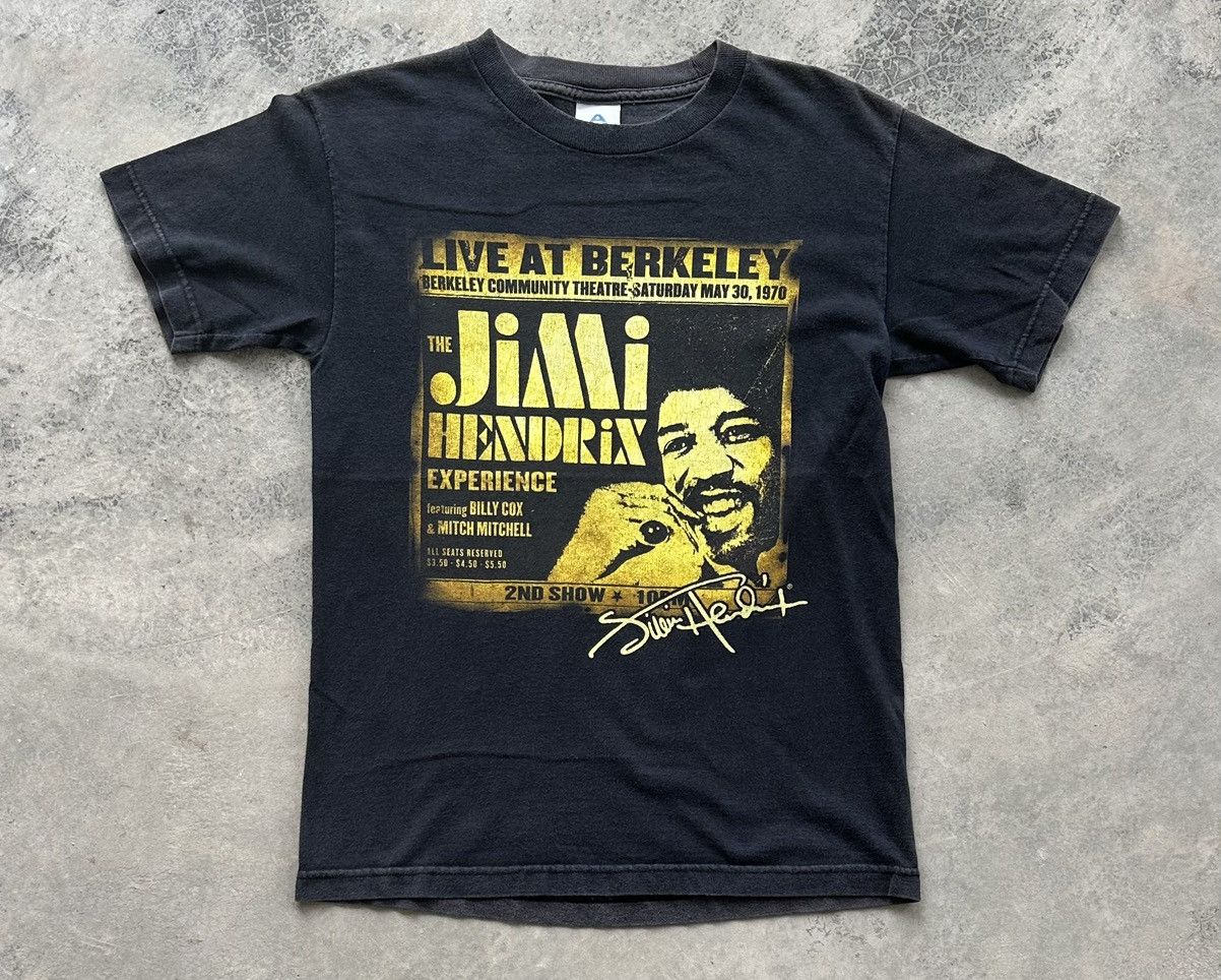 Band Tees × Vintage VINTAGE THE JIMI HENDRIX LIVE AR BERKELEY TEE Size US S / EU 44-46 / 1 - 1 Thumbnail