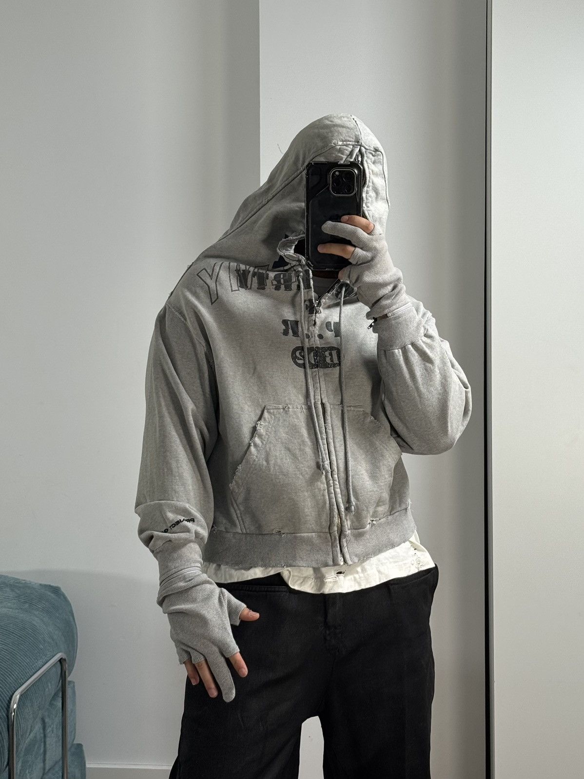 PROJECT G/R Project G/R Limited Edition Zygon Melange Grey Zip Hoodie Size US M / EU 48-50 / 2 - 20 Thumbnail