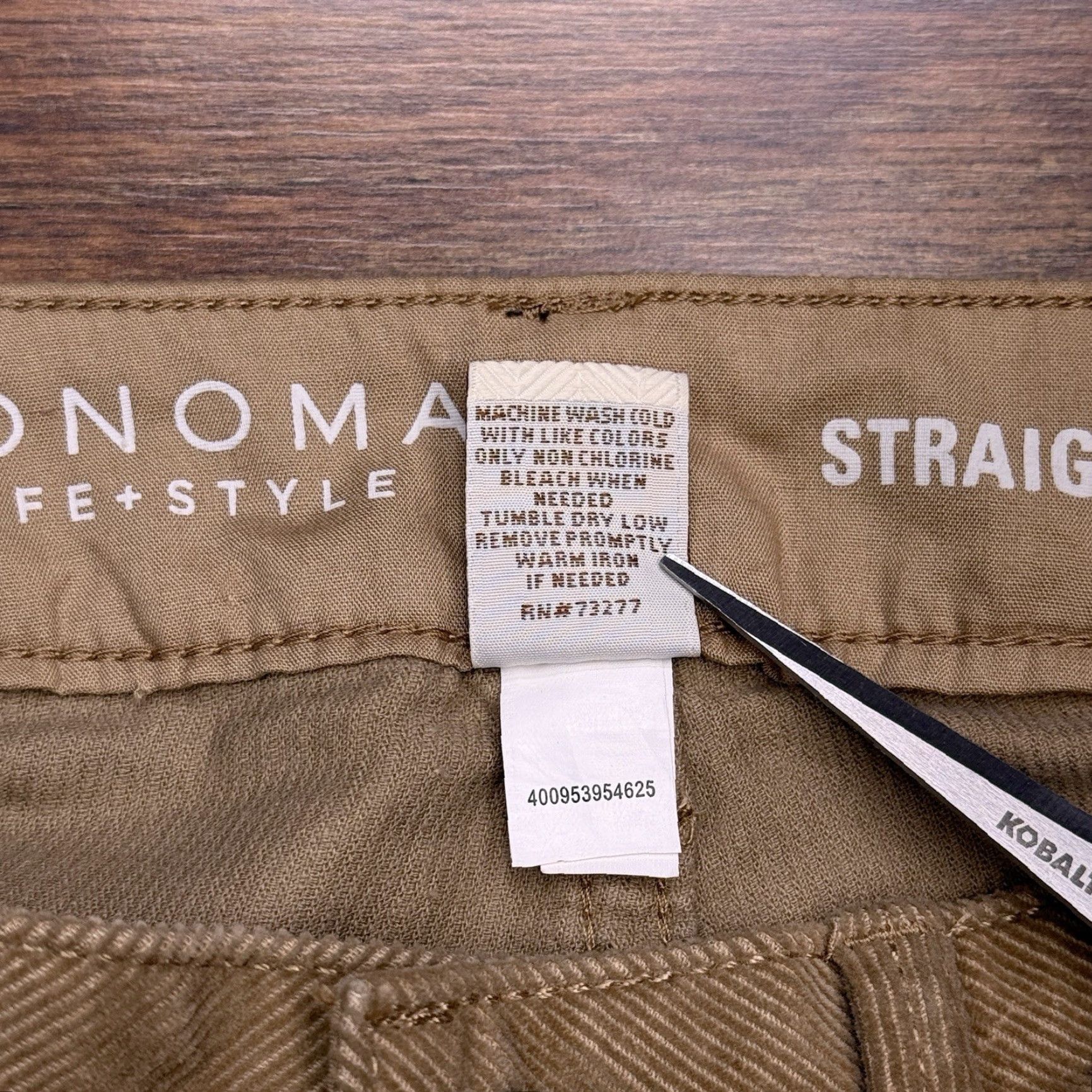 Vintage Sonoma Womens Pants Corduroy Straight Rise Mid 8 Tan Stretch 31.5 Inseam 8 Regular Chino Logo New Size 30" / US 8 / IT 44 - 5 Thumbnail