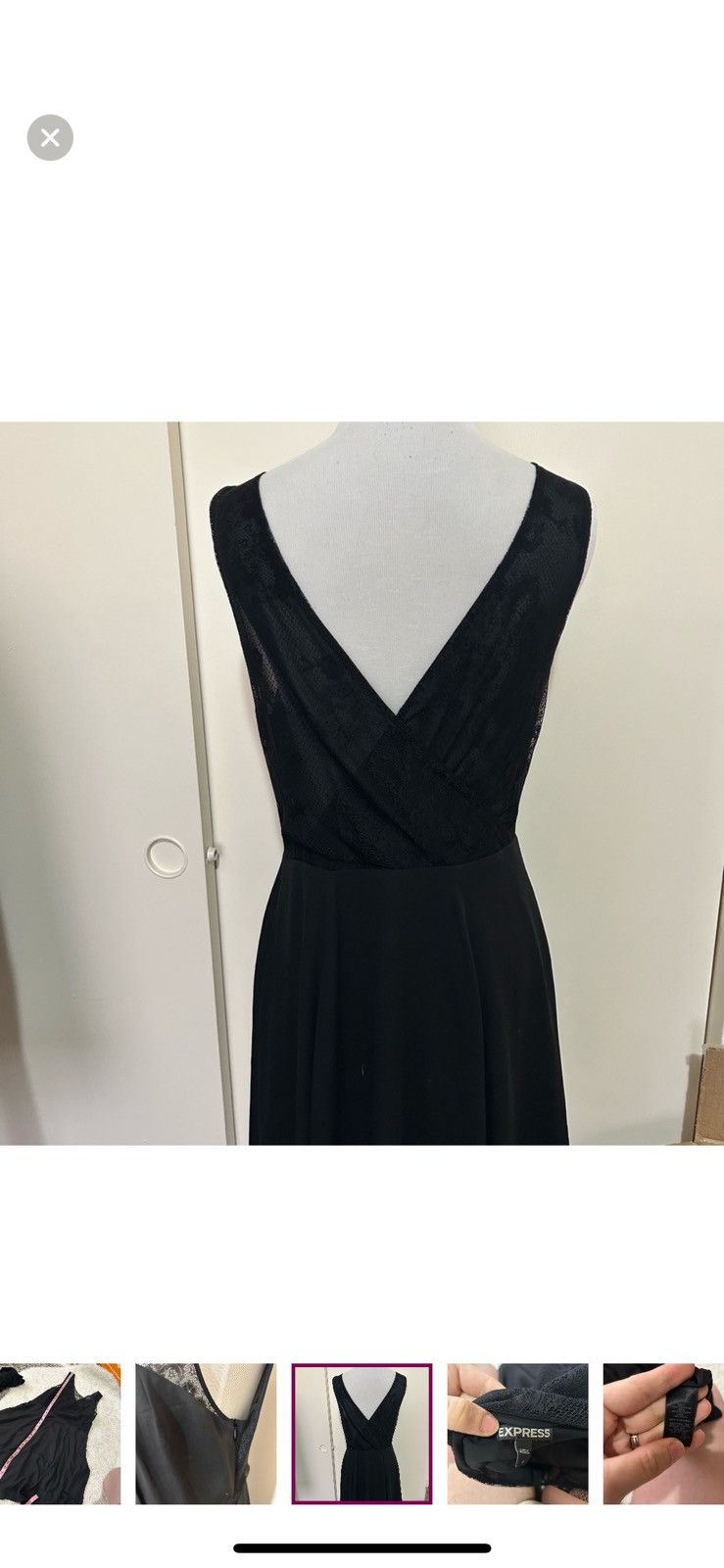 Express Express black cocktail dress size 8 Size M / US 6-8 / IT 42-44 - 6 Thumbnail