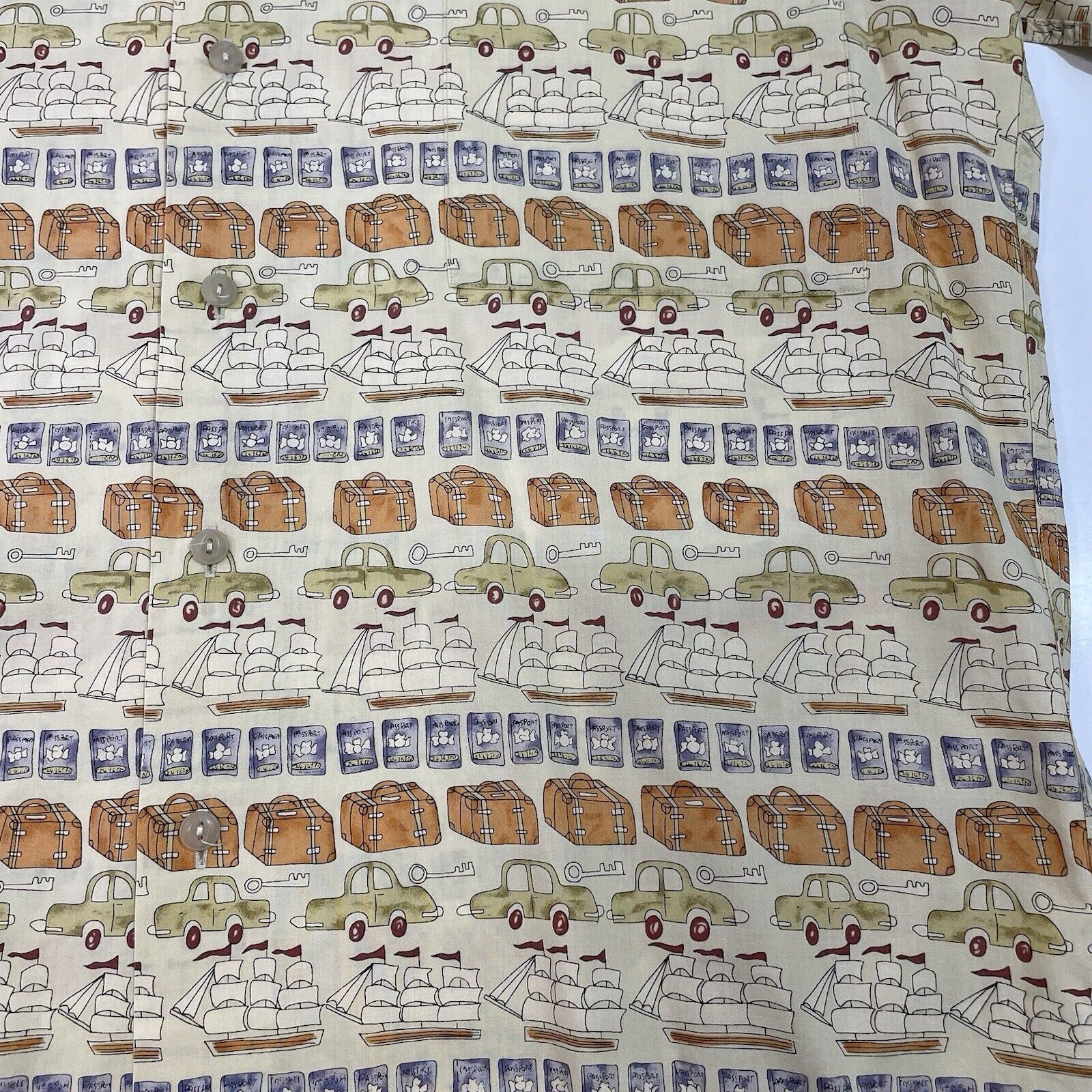 Burma Bibas Burma Bibas Men’s Travel Shirt Retro Singles Lawn Cotton M Size US M / EU 48-50 / 2 - 4 Thumbnail