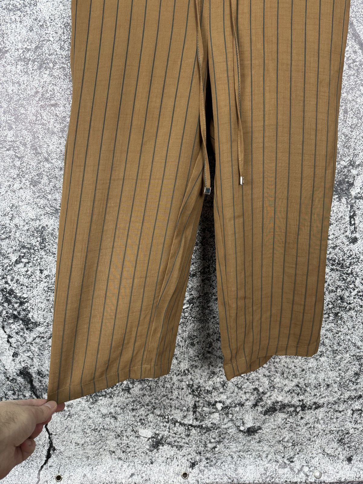 Dior Christian Dior Striped Jumpsuit Logo Straps Brown Size S Size S / US 4 / IT 40 - 5 Thumbnail