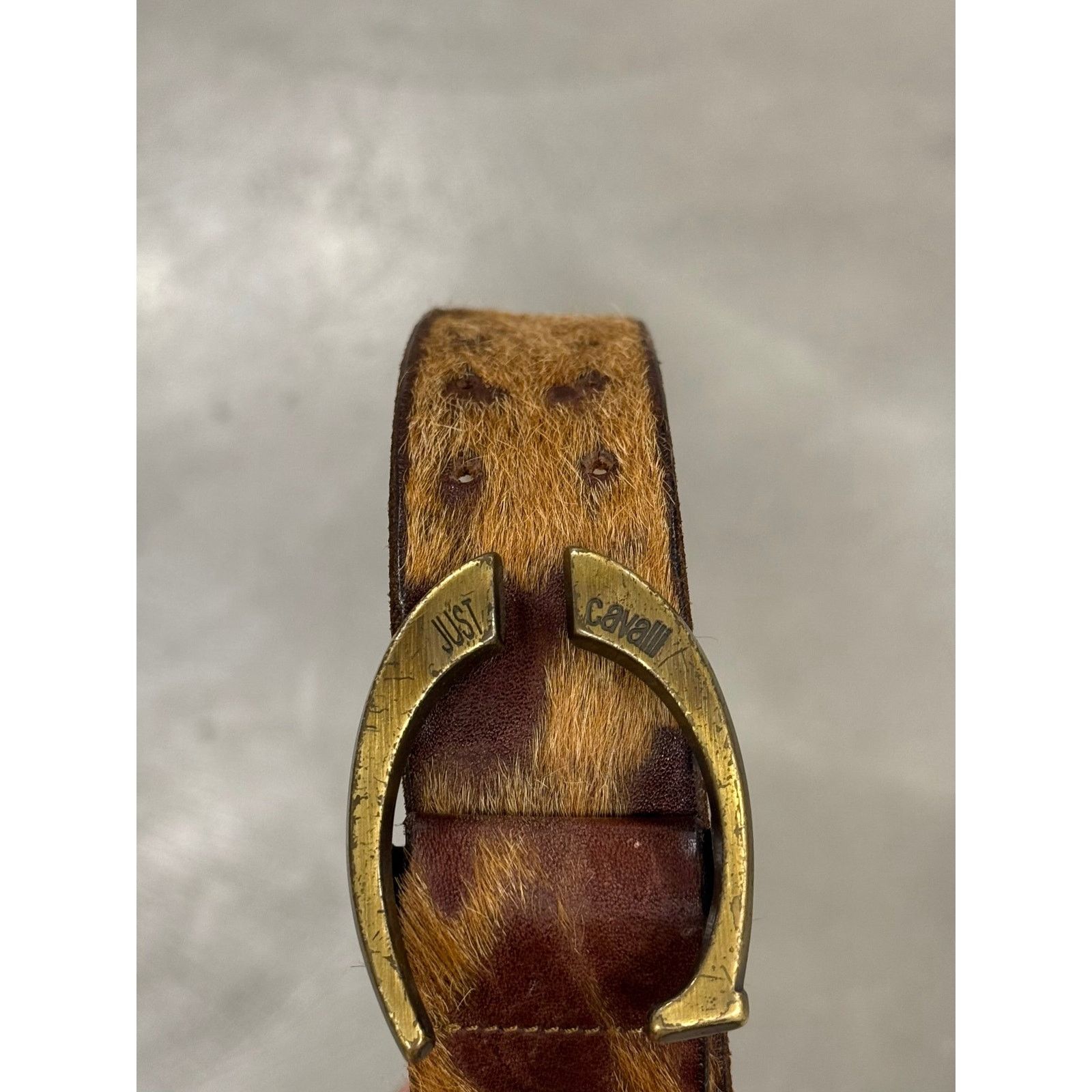 Roberto Cavalli 2000s Cavalli pony hair belt Size ONE SIZE - 8 Thumbnail