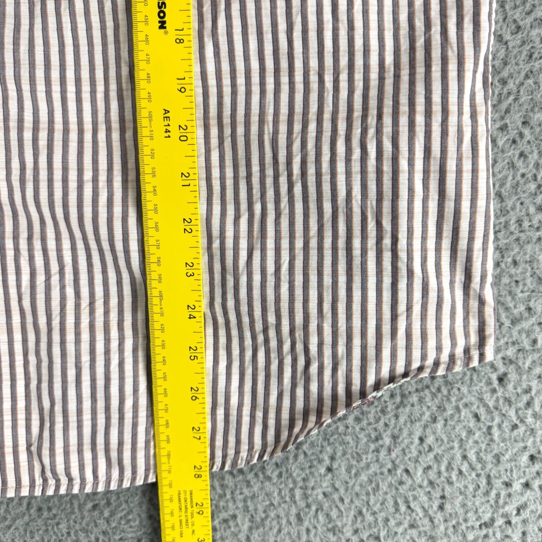 Robert Graham Robert Graham Button-Up Shirt Mens Large Gray Stripe Long Sleeve Classic Fit Size US L / EU 52-54 / 3 - 6 Thumbnail