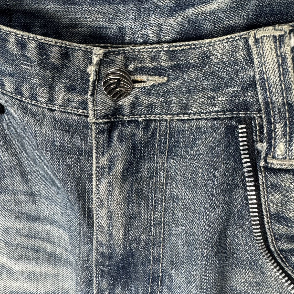 Japanese Brand ☀️GHOST BRAND TECHNICAL SKULL DENIM PANTS Size US 34 / EU 50 - 9 Thumbnail