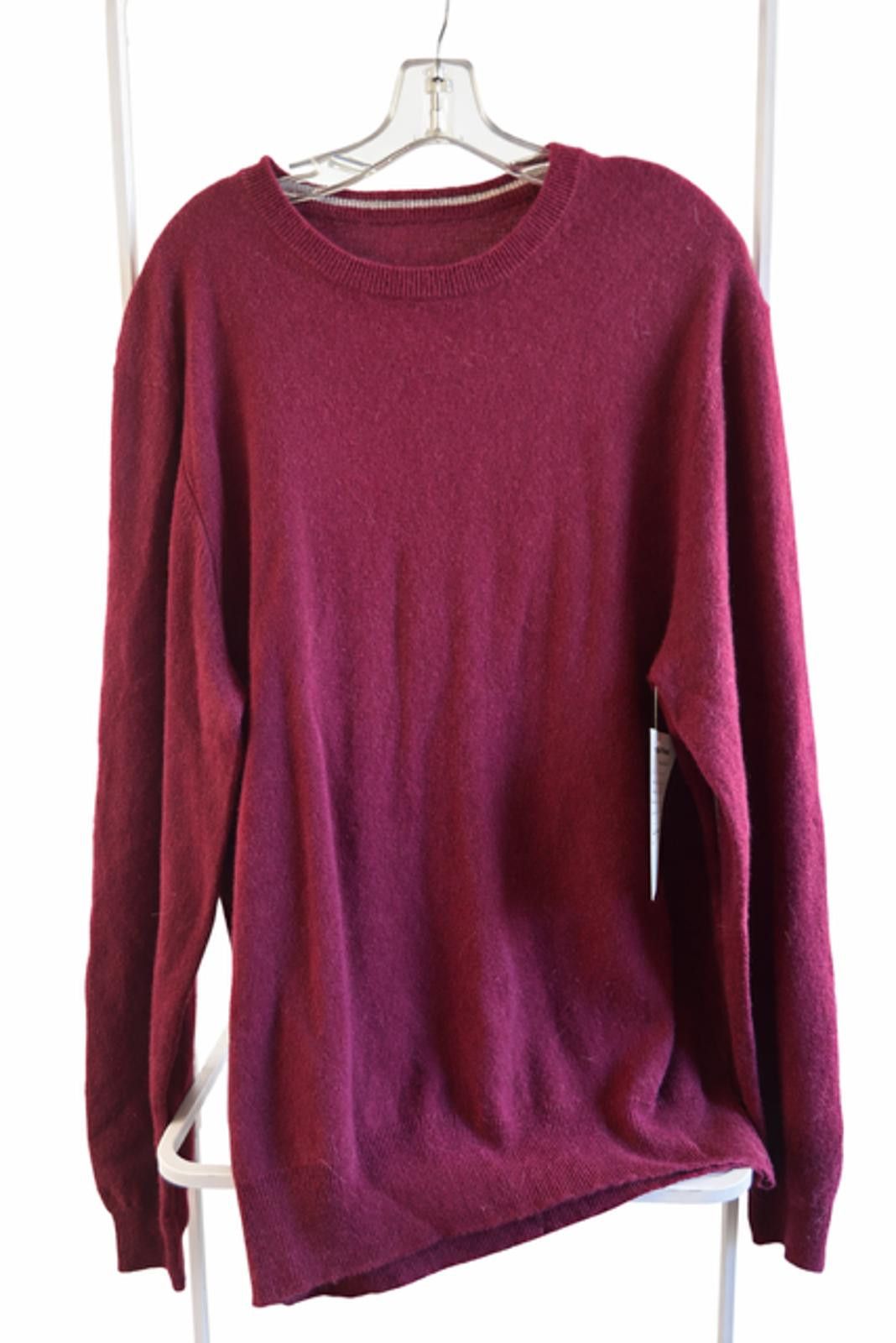 Other Reunited Men's Burgundy 100% Cashmere Sweater Size L Size US L / EU 52-54 / 3 - 1 Thumbnail