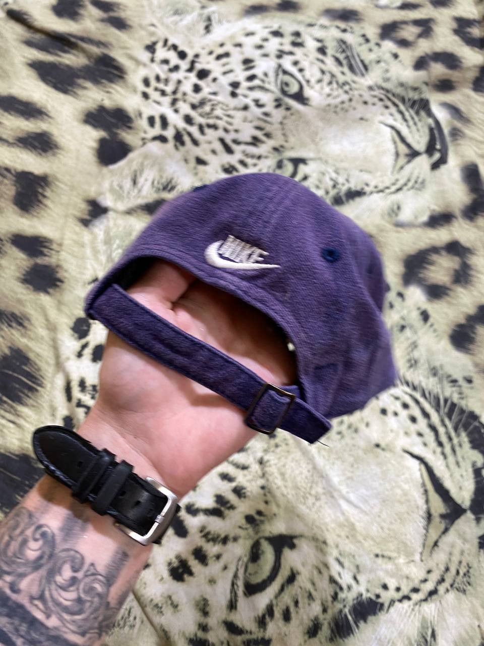 Nike Hats Vintage Blue Cap Nike big logo Y2K streetwear Size ONE SIZE - 5 Thumbnail