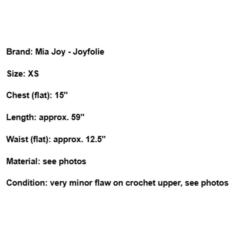 Other Floral Boho Maxi Dress XS Crochet Flowy Tropical Resort Size XS / US 0-2 / IT 36-38 - 7 Thumbnail