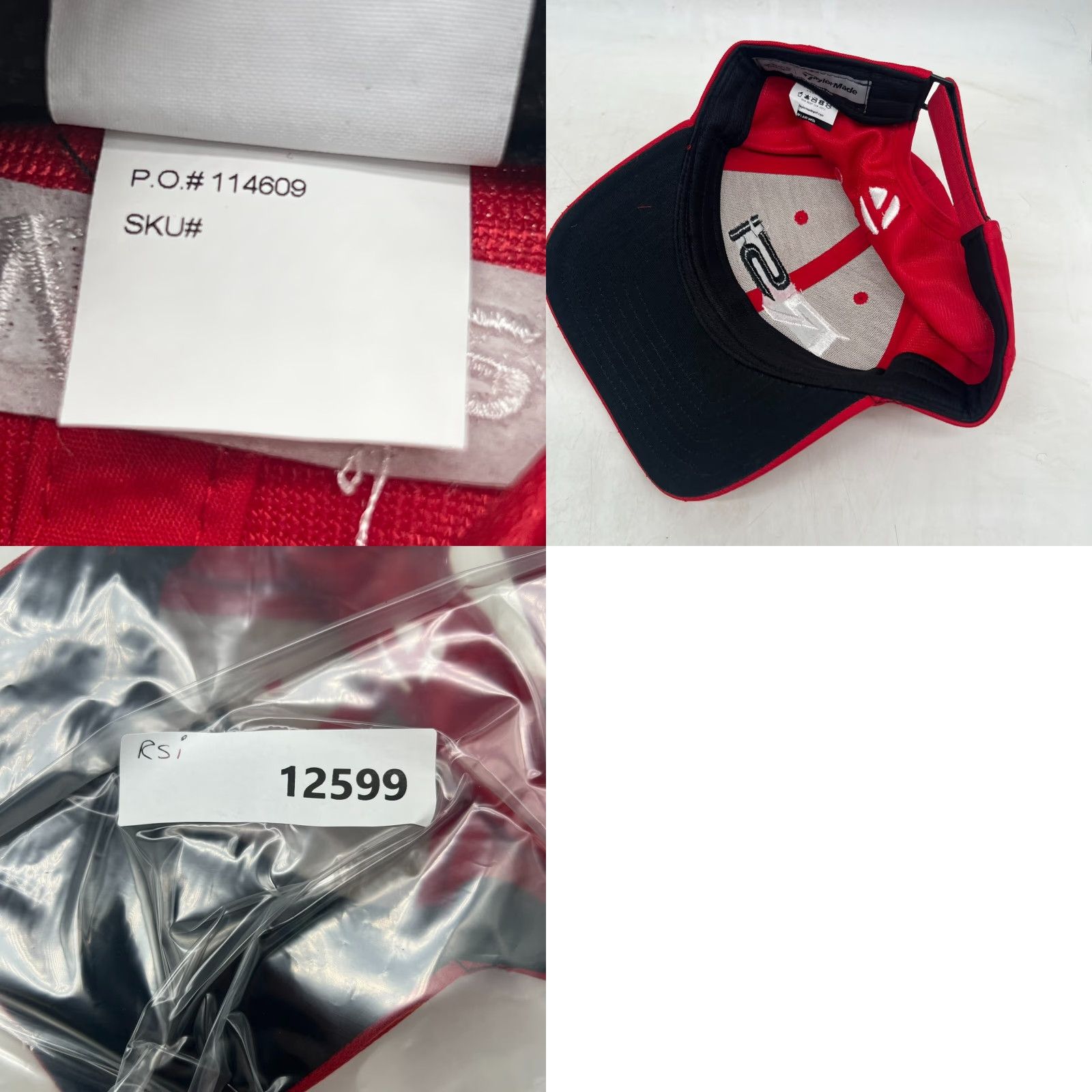 TaylorMade TaylorMade Golf RSI Adjustable Baseball Cap Hat Red Embroidered Size ONE SIZE - 8 Thumbnail