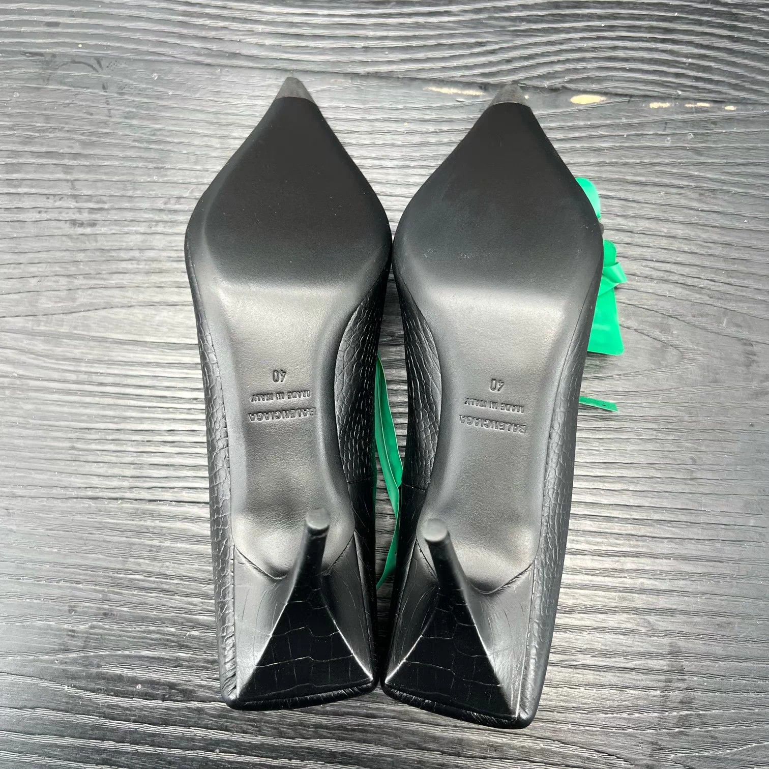 Balenciaga Balenciaga Knife Croc Embossed Heels 40 with Box Size US 9 / IT 39 - 7 Thumbnail