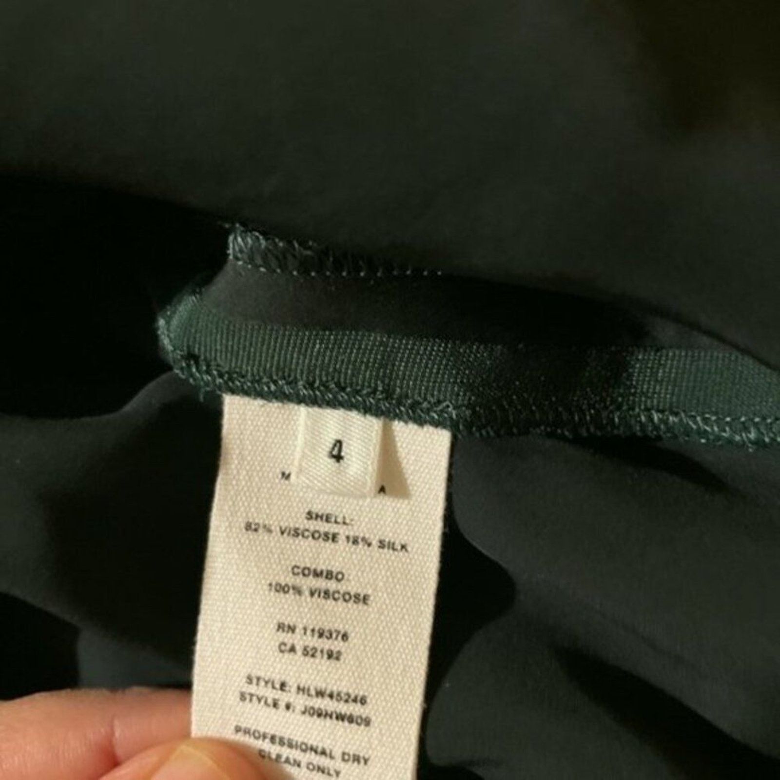 Helmut Lang Helmut Lang Satin paneled velvet dress forest green size 4 Size S / US 4 / IT 40 - 8 Thumbnail