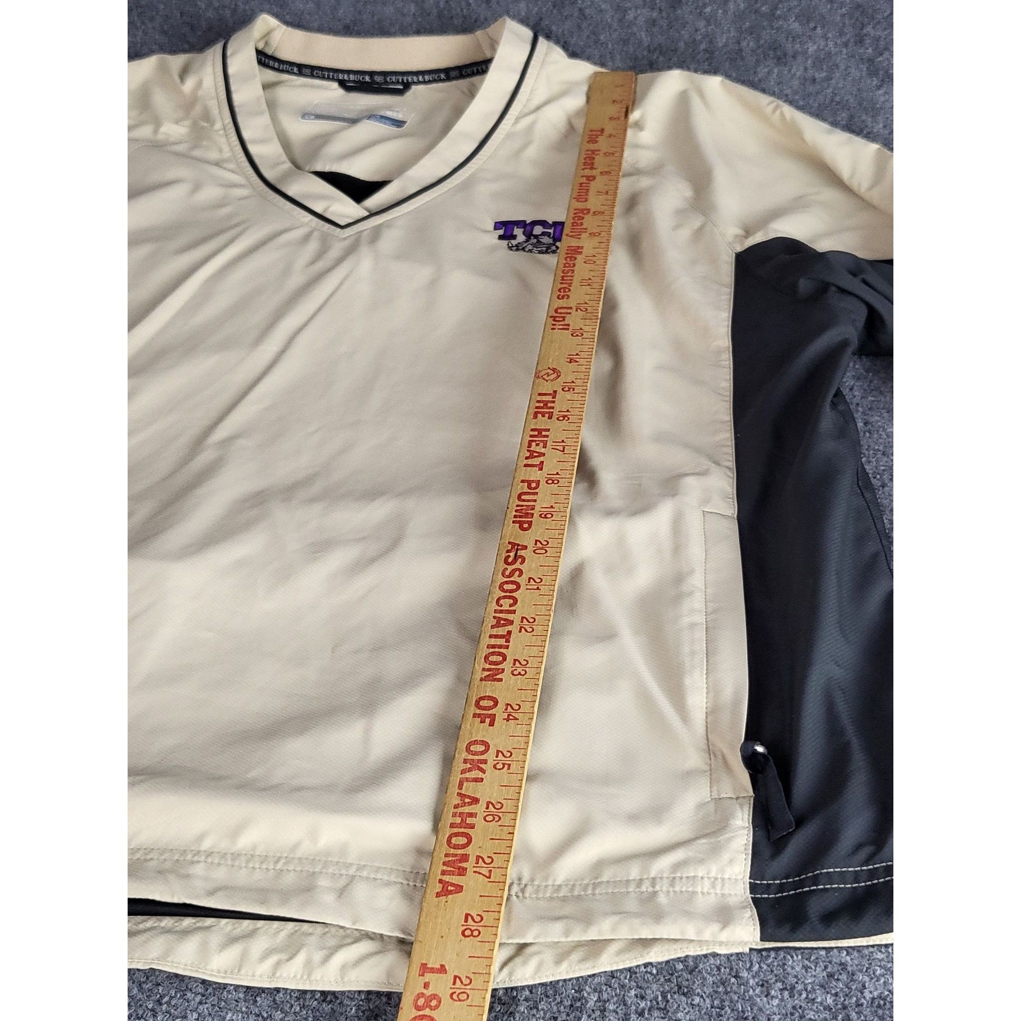 Cutter & Buck TCU Horned Frogs Pullover Men Sz L Cutter & Buck CB Weathert Size US L / EU 52-54 / 3 - 5 Thumbnail