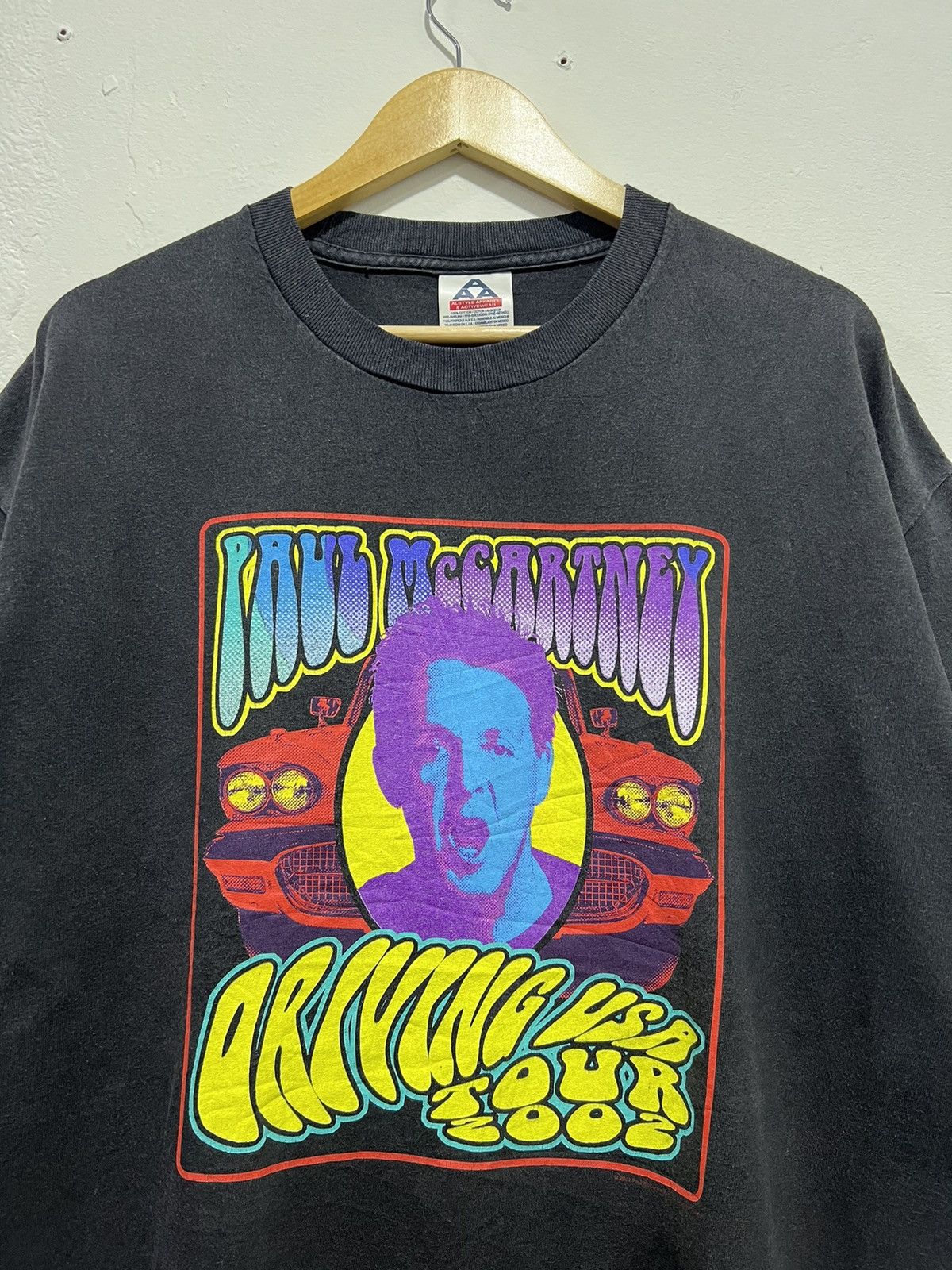 Band Tees × Vintage Vintage Paul McCartney ‘Driving Usa’ Tour Tshirt Size US XL / EU 56 / 4 - 2 Thumbnail