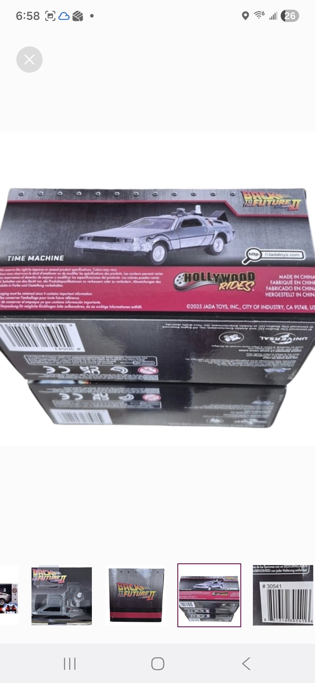 Other BACK TO THE FUTURE TIME MACHINE II DIE-CAST-Jadatoys Size ONE SIZE - 5 Thumbnail