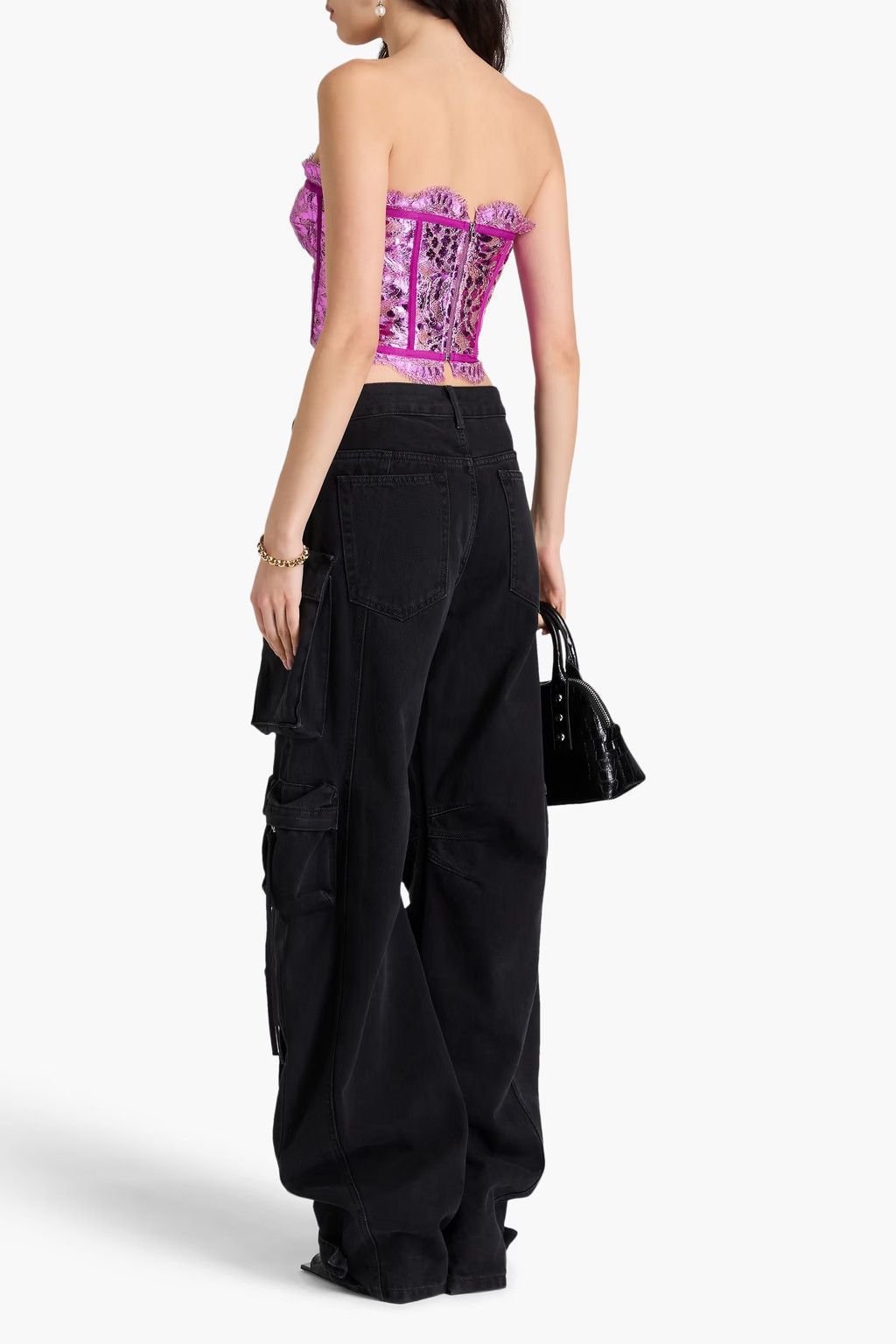 Dolce & Gabbana o1y0925 Crop Top in Magenta Size XS / US 0-2 / IT 36-38 - 3 Thumbnail