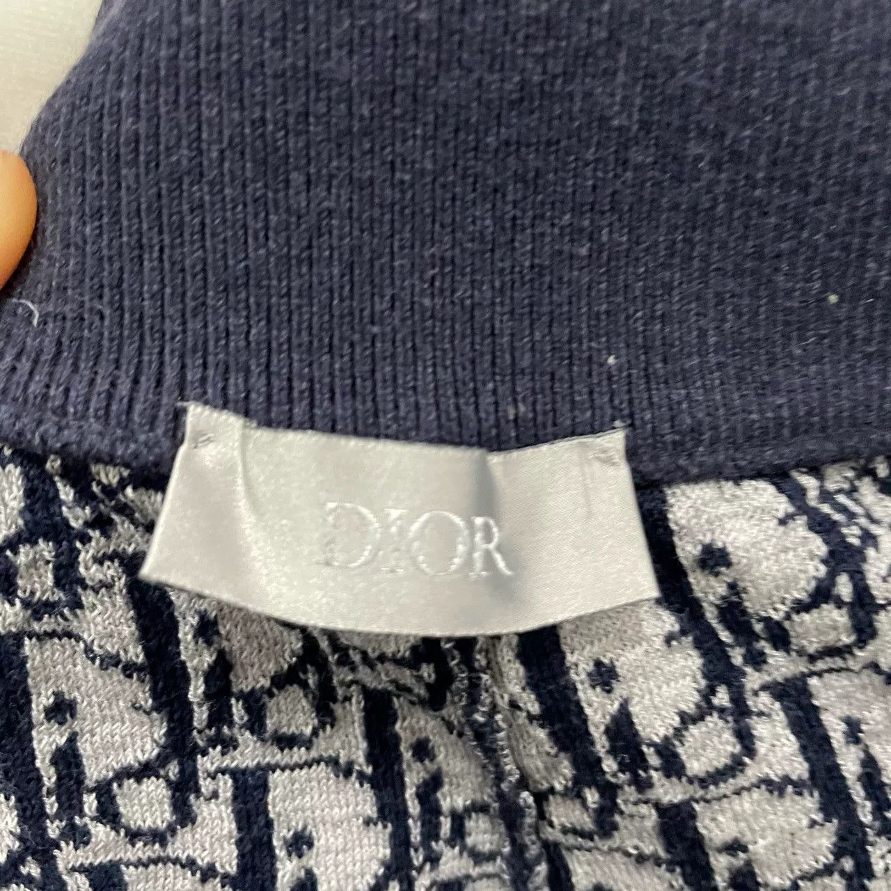 Dior Dior Navy Embroidered Logo Sweatpants Size US 26 / EU 42 - 4 Thumbnail