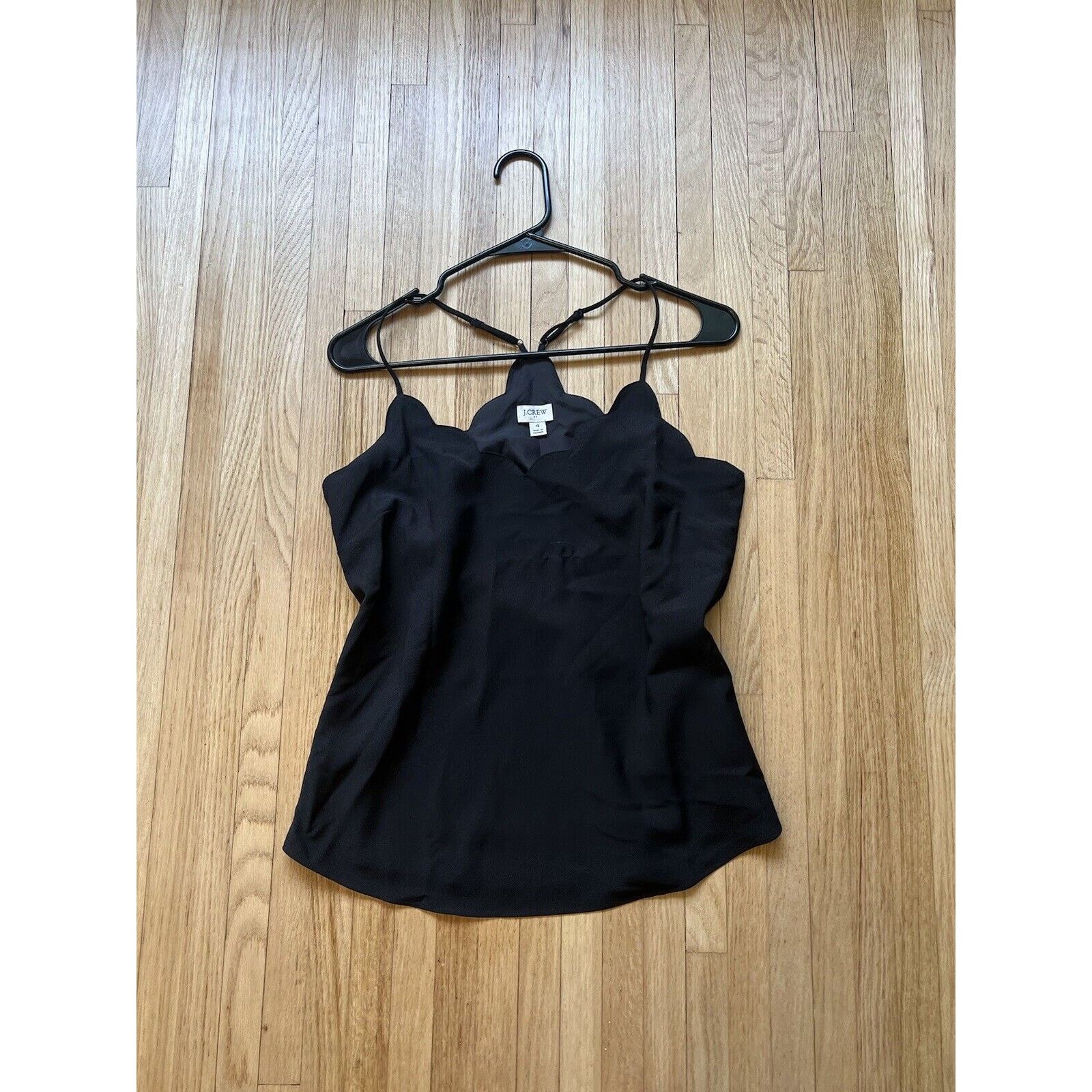 J.Crew J. Crew Women’s Top Size 4 Scalloped Black Size S / US 4 / IT 40 - 1 Thumbnail